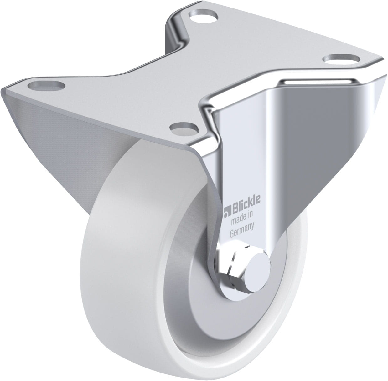 Bockrolle B-PPN 80R-FA, Ø 80 mm, max. 120 kg, hochwertiges Polypropylen