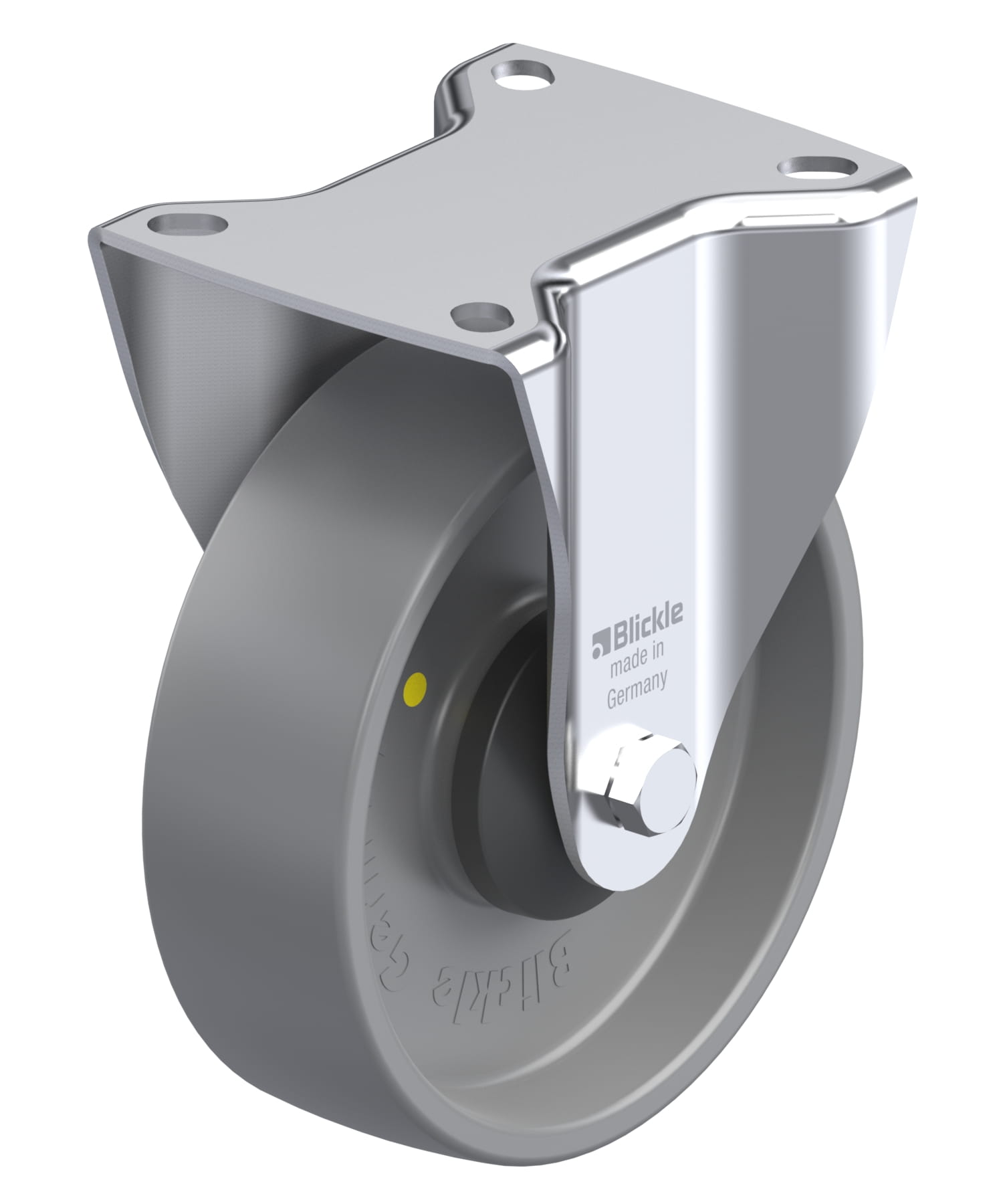 Bockrolle B-PO 125KA-ELS, Ø 125 mm, max. 250 kg, hochwertiges Polyamid 6