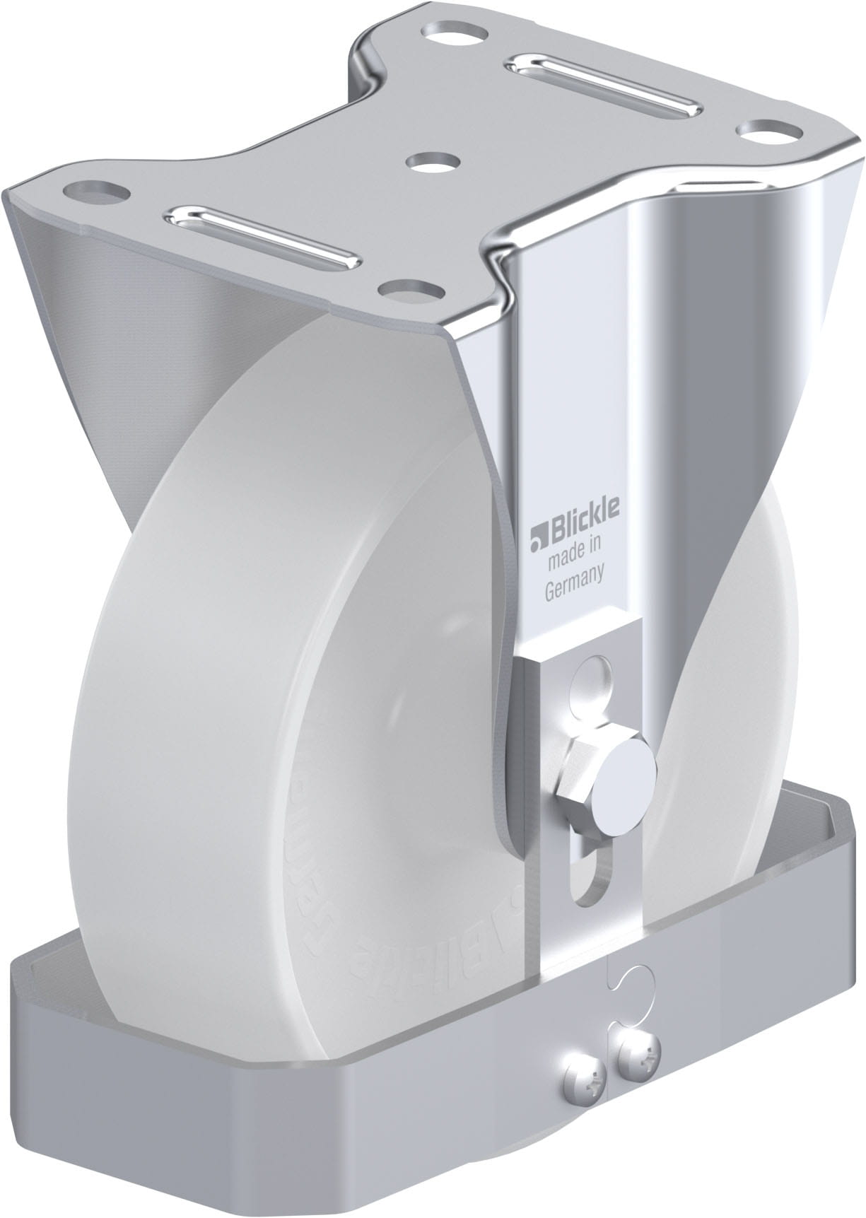 Bockrolle B-PO 160G-FS, Ø 160 mm, max. 400 kg, hochwertiges Polyamid 6