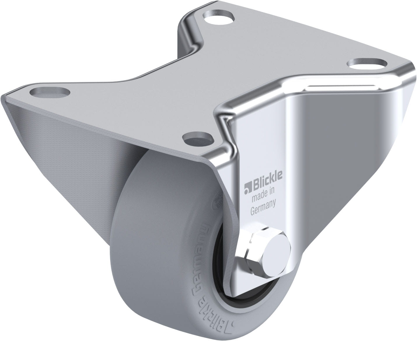 Bockrolle B-POEV 60KF-SG, Ø 60 mm, max. 120 kg, hochwertiges Polyamid 6