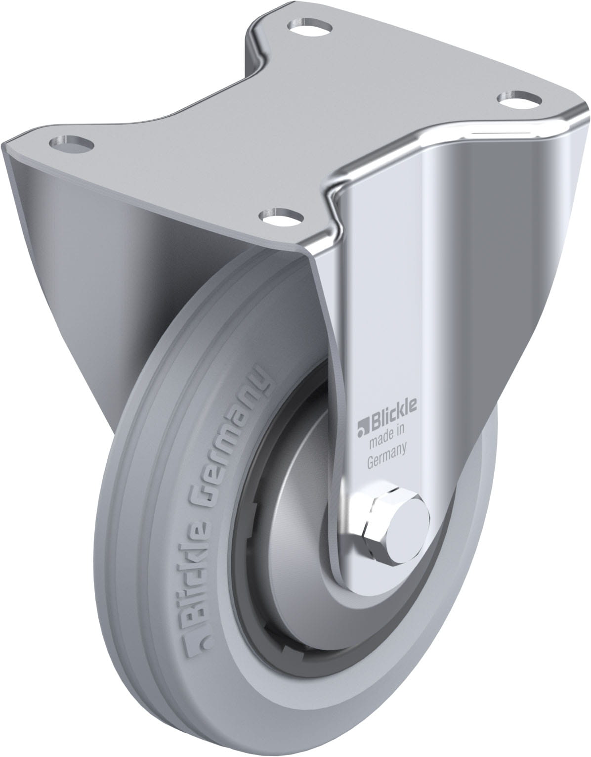 Bockrolle B-VPP 150G-SG-FA, Ø 150 mm, max. 135 kg, hochwertiges Polypropylen
