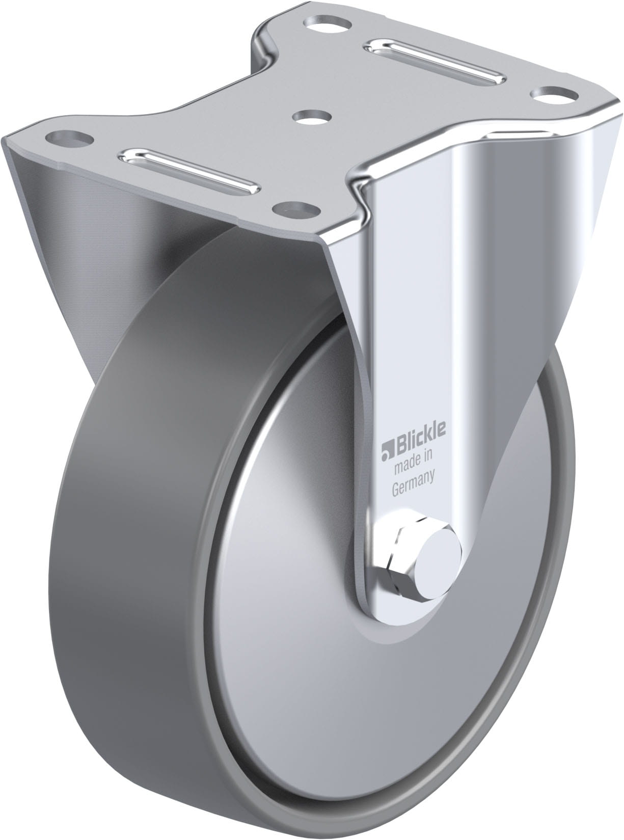 Bockrolle B-PO 160G-ELS-FA, Ø 160 mm, max. 400 kg, hochwertiges Polyamid 6