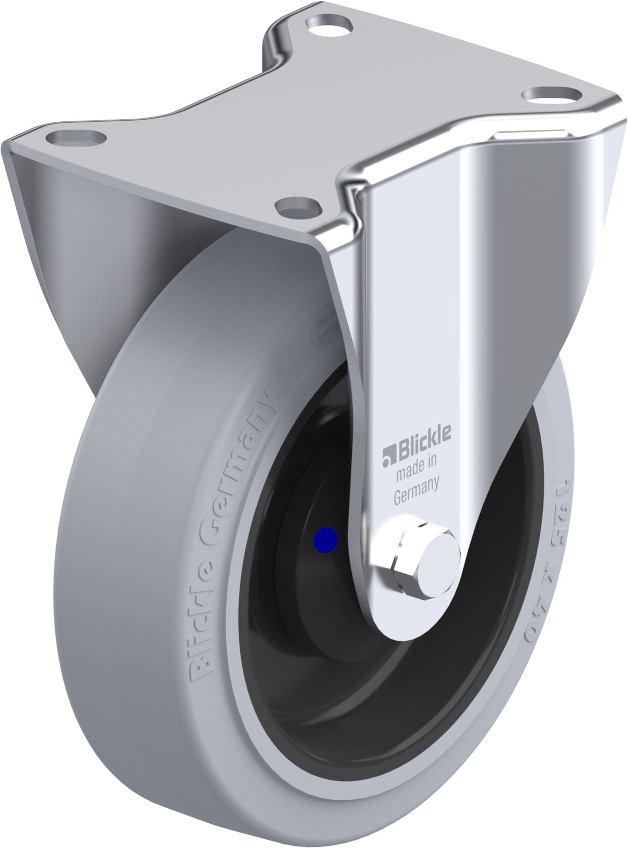 Bockrolle B-POEV 125XKA-SG, Ø 125 mm, max. 250 kg, hochwertiges Polyamid 6