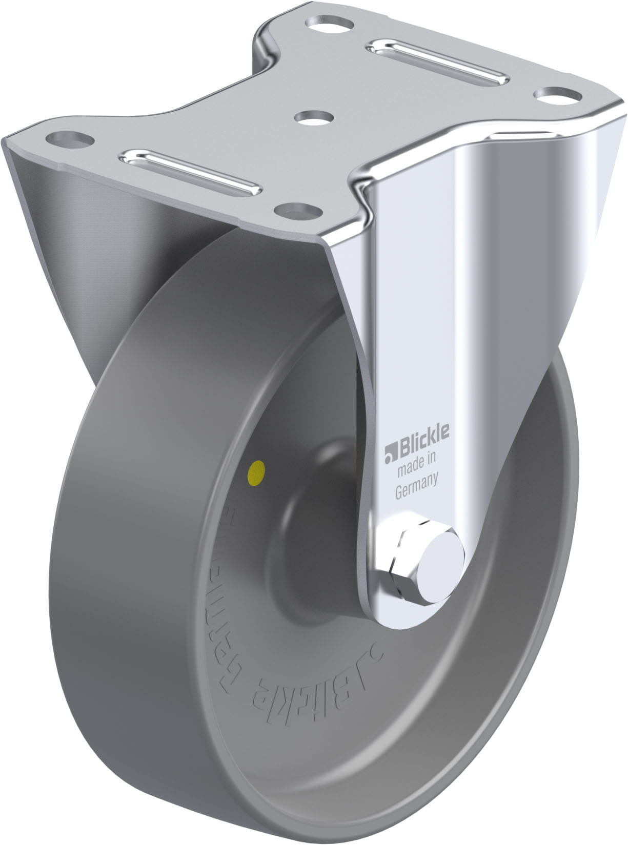 Bockrolle B-PO 160G-ELS, Ø 160 mm, max. 400 kg, hochwertiges Polyamid 6
