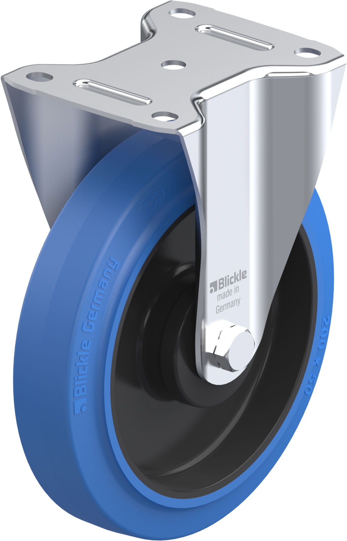 Bockrolle B-POEV 200KA-SB, Ø 200 mm, max. 400 kg, hochwertiges Polyamid 6