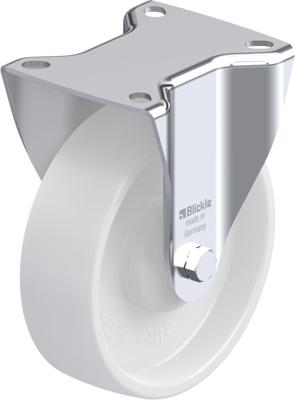 Bockrolle B-PO 125KA, Ø 125 mm, max. 250 kg, hochwertiges Polyamid 6