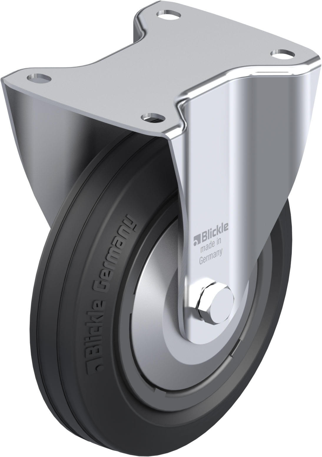 Bockrolle B-VPP 180R-FA, Ø 180 mm, max. 170 kg, hochwertiges Polypropylen