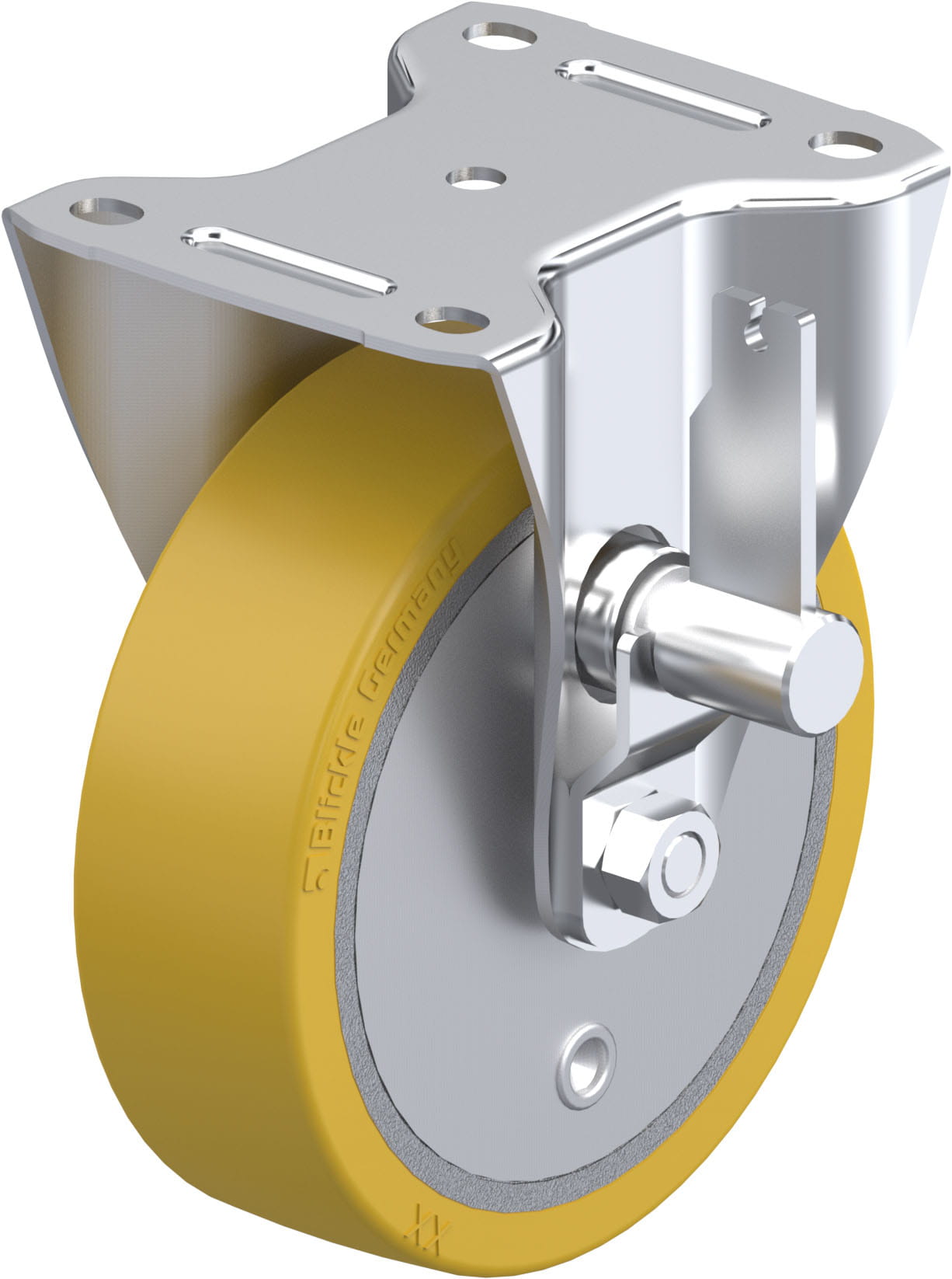 Bockrolle B-GTH 160K-TB, Ø 160 mm, max. 600 kg, robuster Grauguss