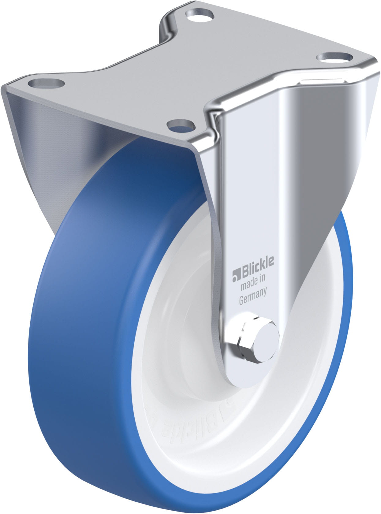 Bockrolle B-POTHS 125KA, Ø 125 mm, max. 250 kg, hochwertiges Polyamid 6