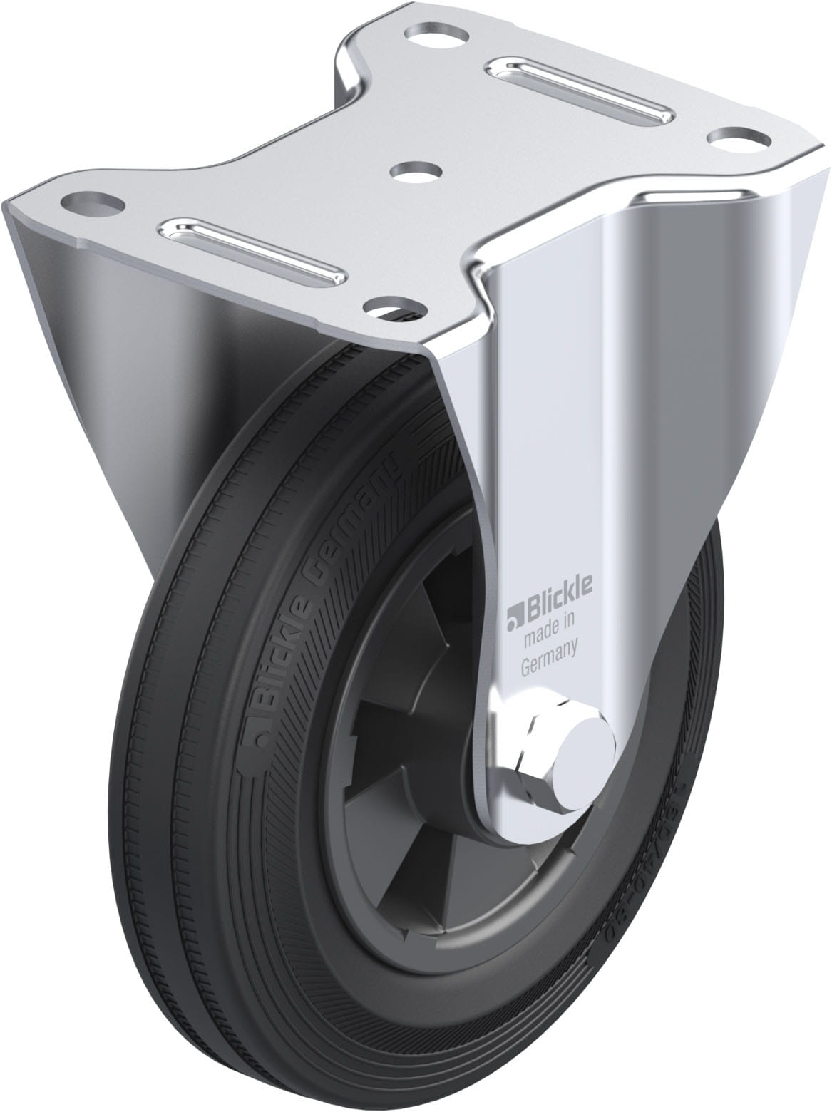 Bockrolle B-VPP 160R, Ø 160 mm, max. 135 kg, hochwertiges Polypropylen