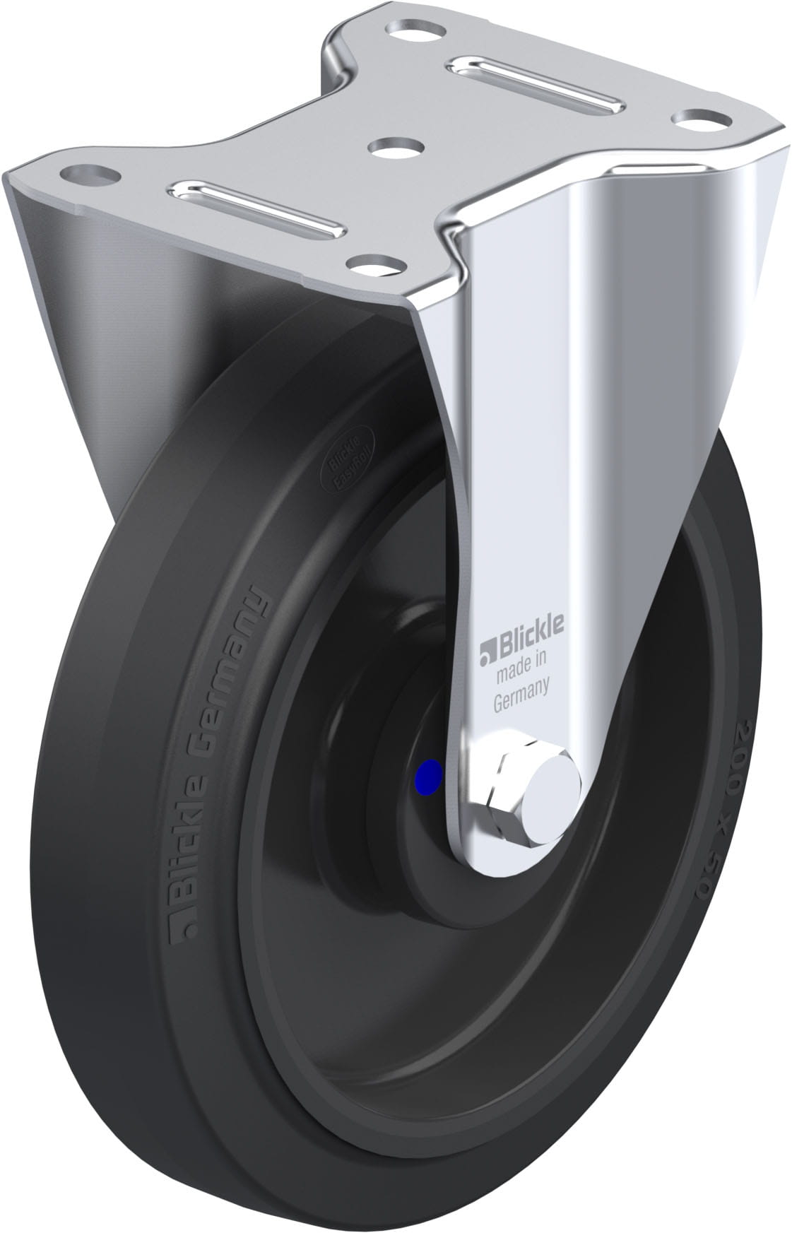 Bockrolle B-POEV 200XKA, Ø 200 mm, max. 400 kg, hochwertiges Polyamid 6