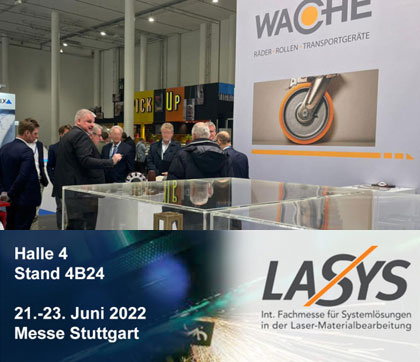 THE PLACE TO BEAM – unter diesem Motto steht die LASYS 2022 in Stuttgart auf der wir ausstellen.