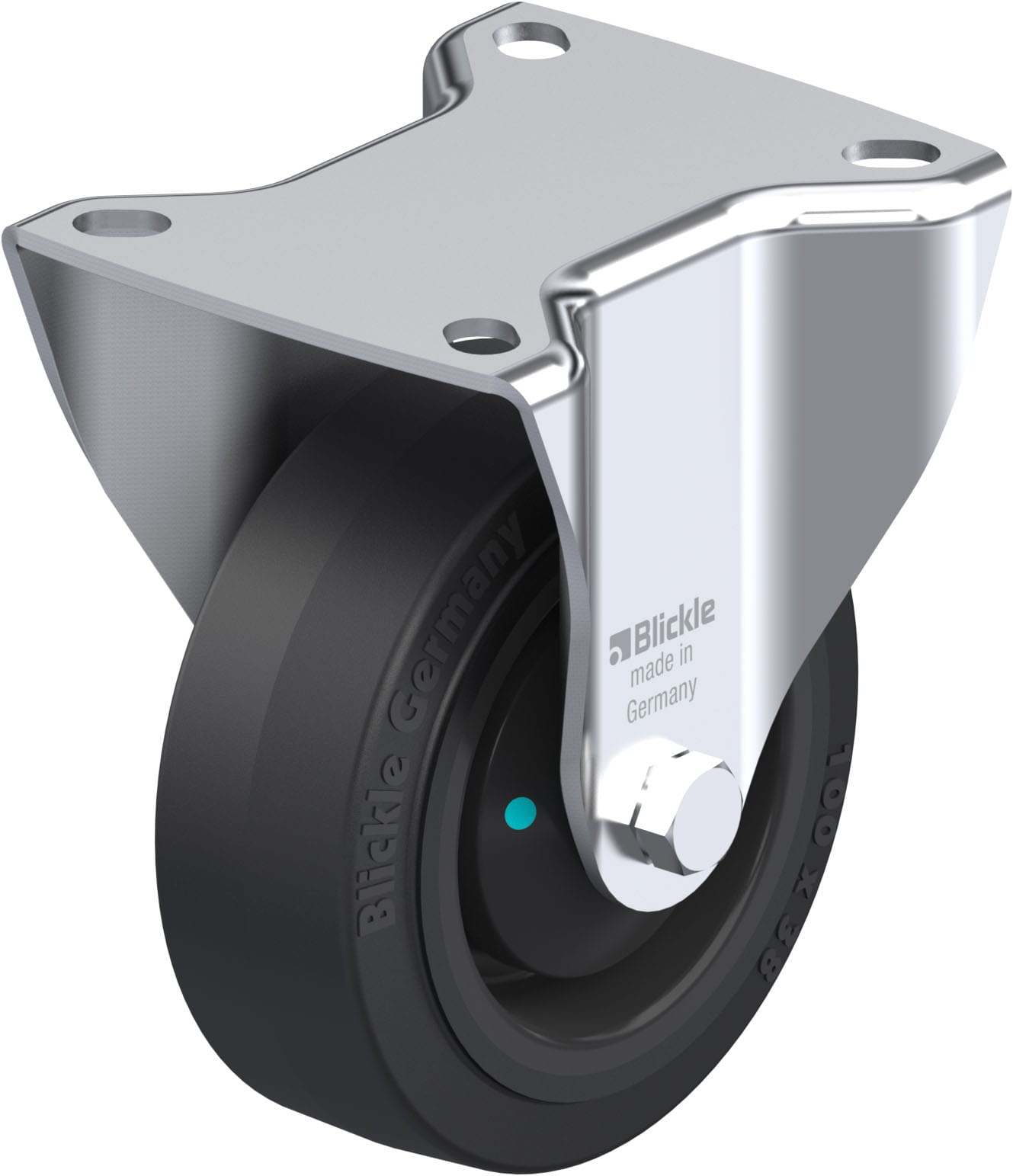 Bockrolle B-POEV 100KAD, Ø 100 mm, max. 200 kg, hochwertiges Polyamid 6