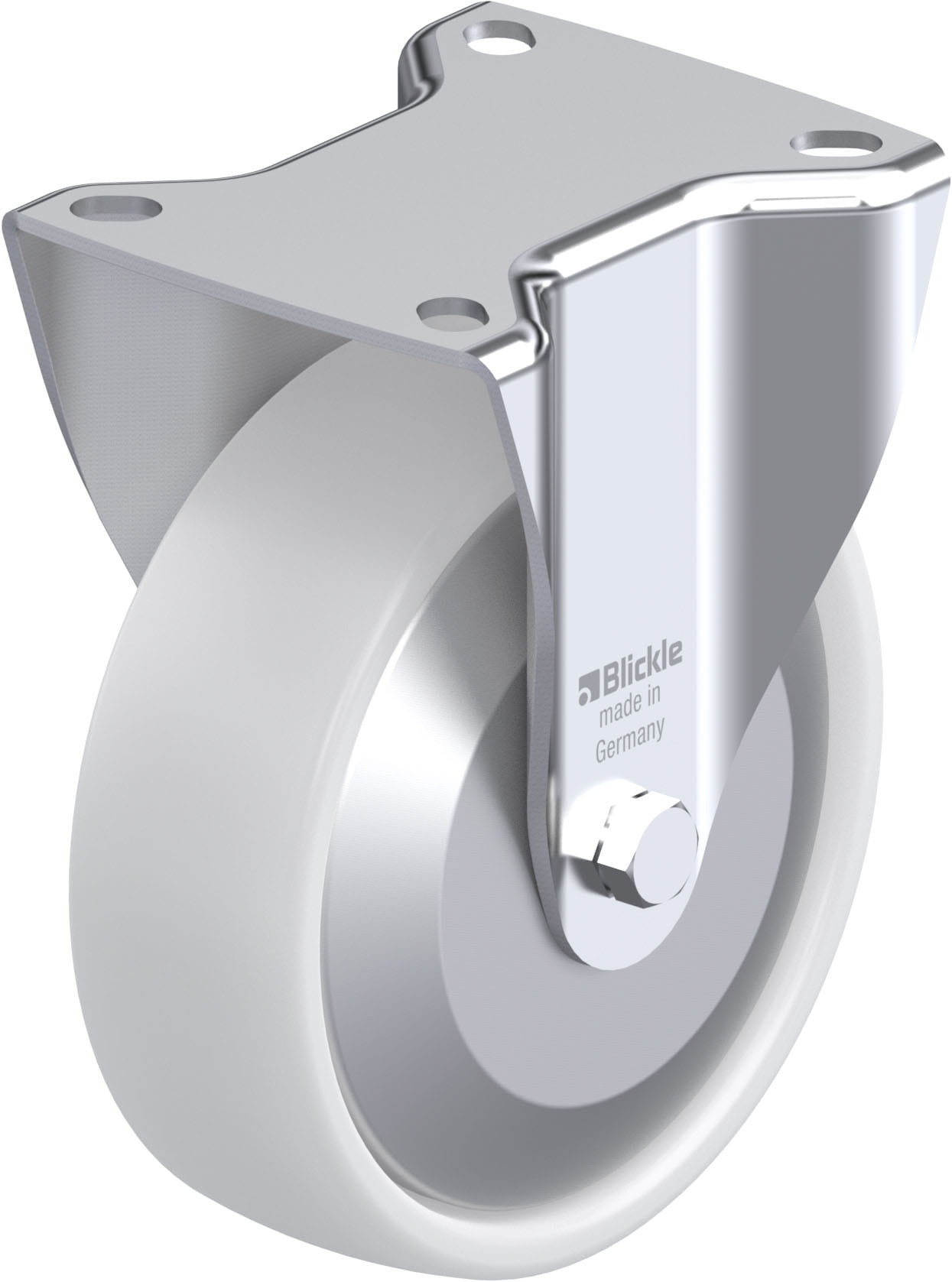Bockrolle B-PO 125XR-FA, Ø 125 mm, max. 250 kg, hochwertiges Polyamid 6
