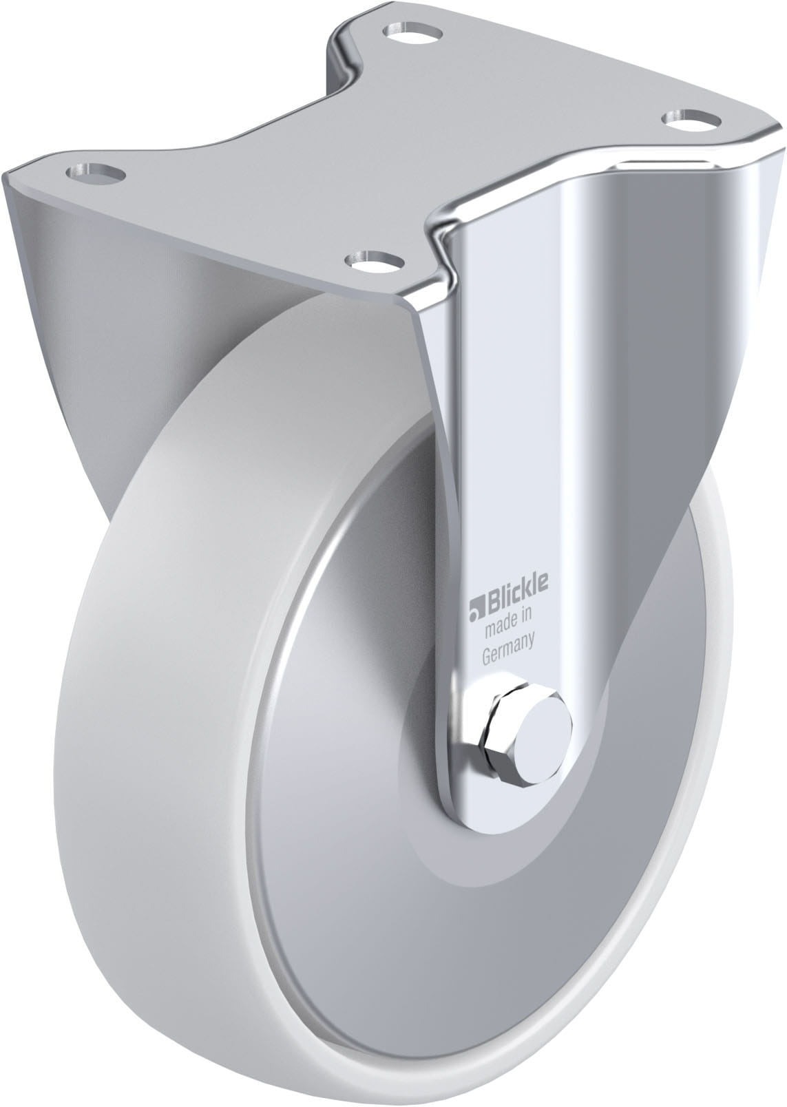 Bockrolle B-PO 175R-FA, Ø 175 mm, max. 400 kg, hochwertiges Polyamid 6