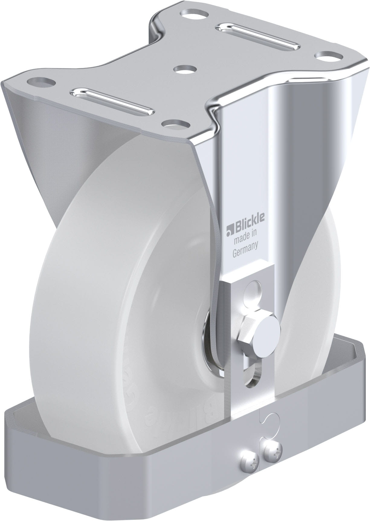 Bockrolle B-PO 160K-FS, Ø 160 mm, max. 400 kg, hochwertiges Polyamid 6