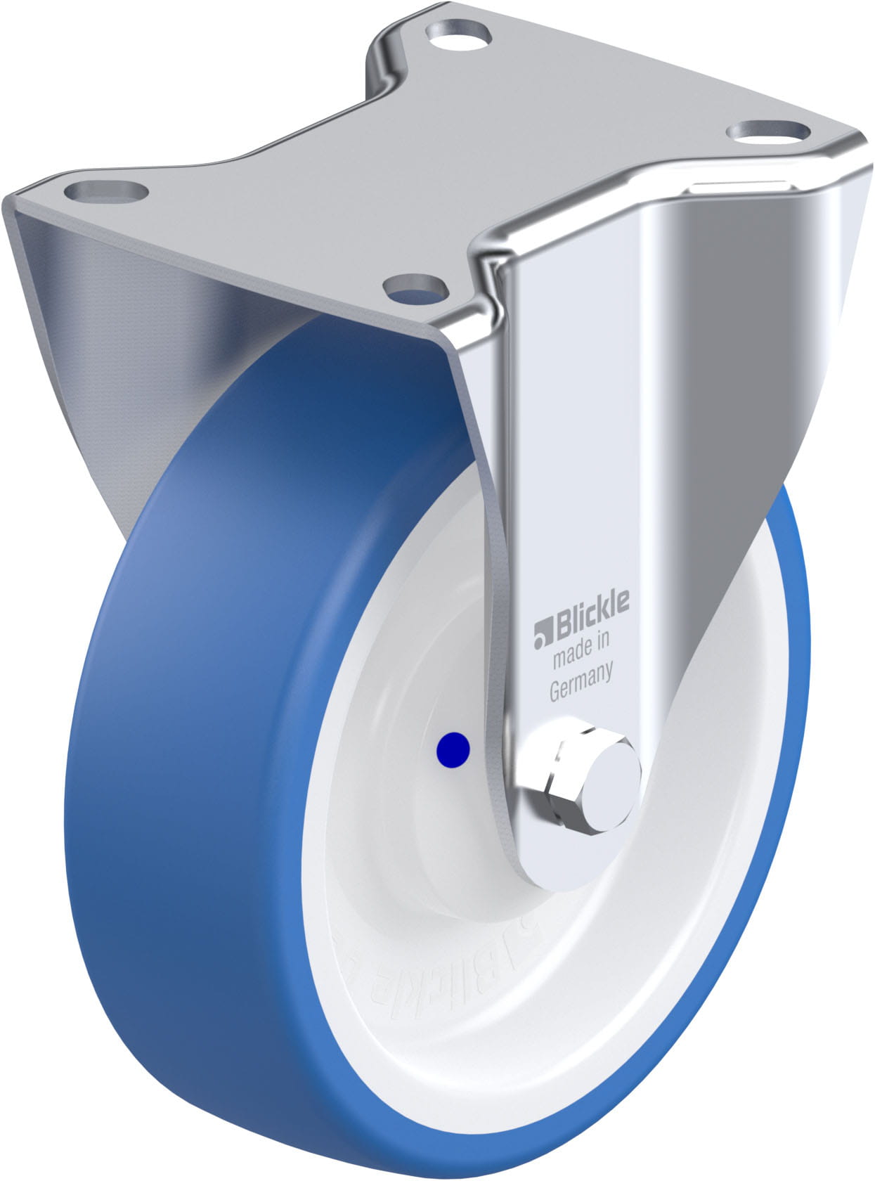 Bockrolle B-POTHS 125XKA, Ø 125 mm, max. 250 kg, hochwertiges Polyamid 6
