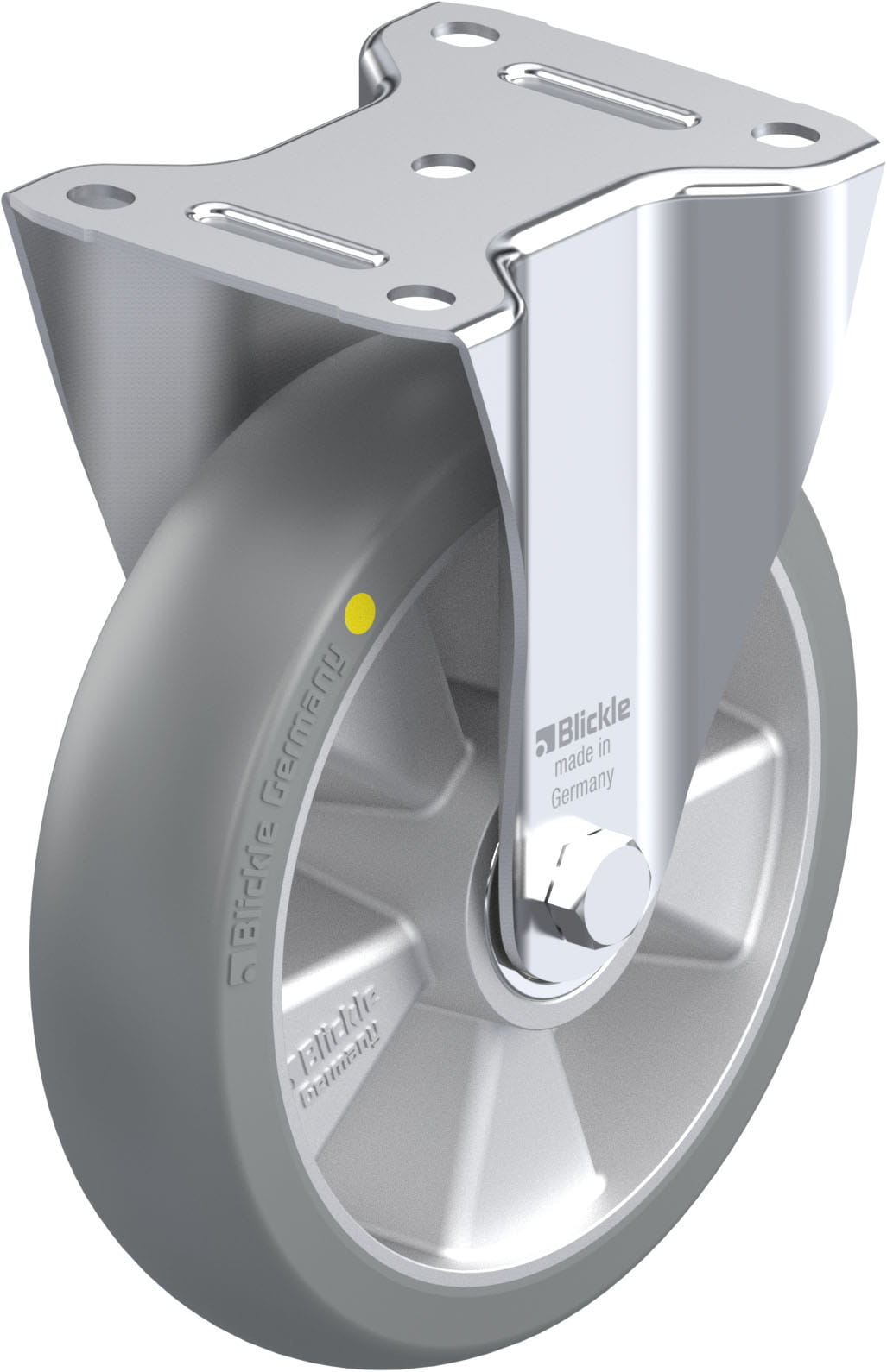 Bockrolle B-ALTH 200K-AS-CO, Ø 200 mm, max. 400 kg, Aluminium-Druckguss