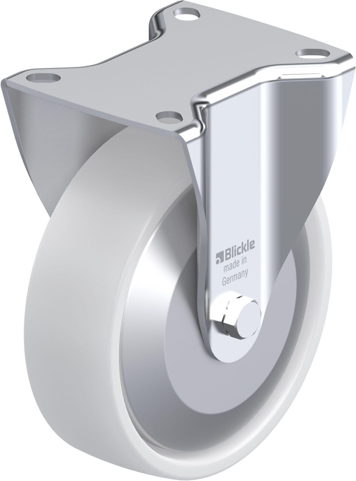 Bockrolle B-PO 125KA-FA, Ø 125 mm, max. 250 kg, hochwertiges Polyamid 6