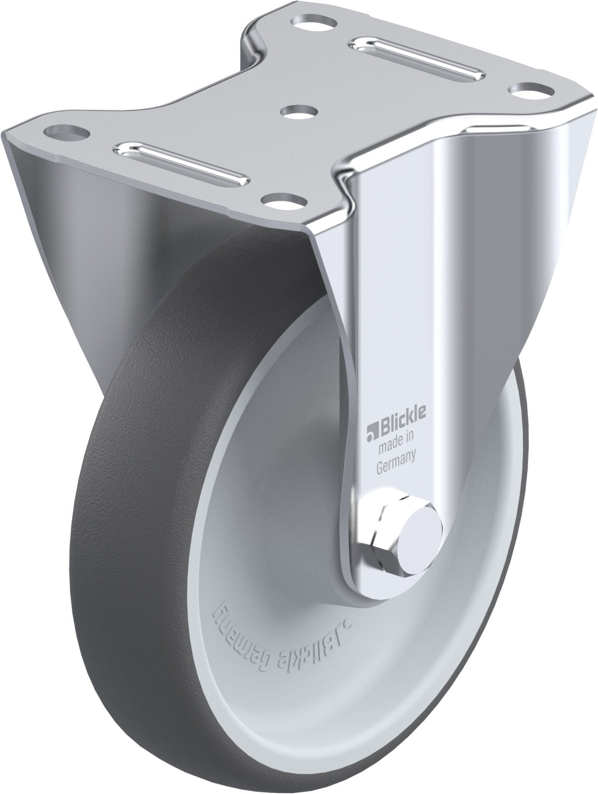 Bockrolle B-PATH 160R, Ø 160 mm, max. 400 kg, hochwertiges Polyamid 6