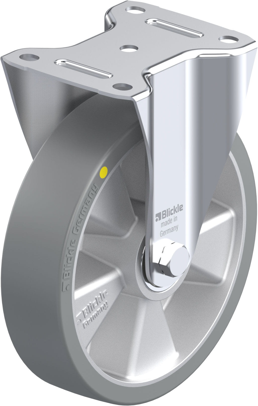 Bockrolle B-ALTH 200K-AS, Ø 200 mm, max. 400 kg, Aluminium-Druckguss