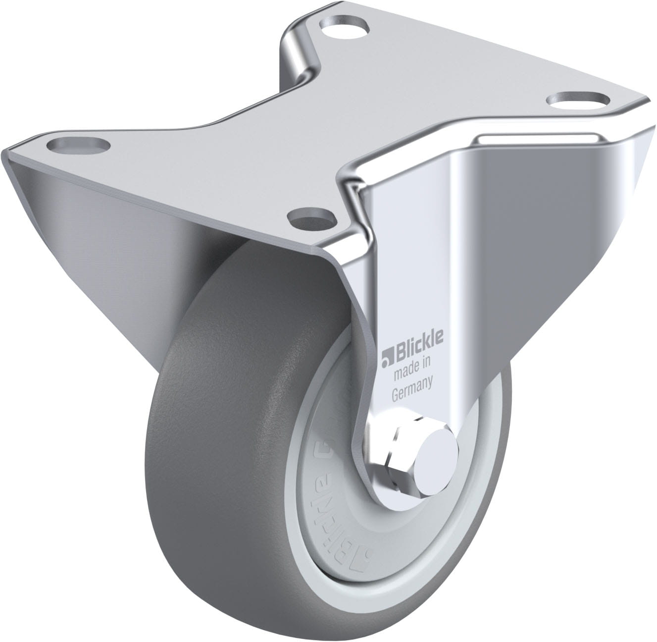 Bockrolle B-TPA 80KF, Ø 80 mm, max. 100 kg, hochwertiges Polypropylen