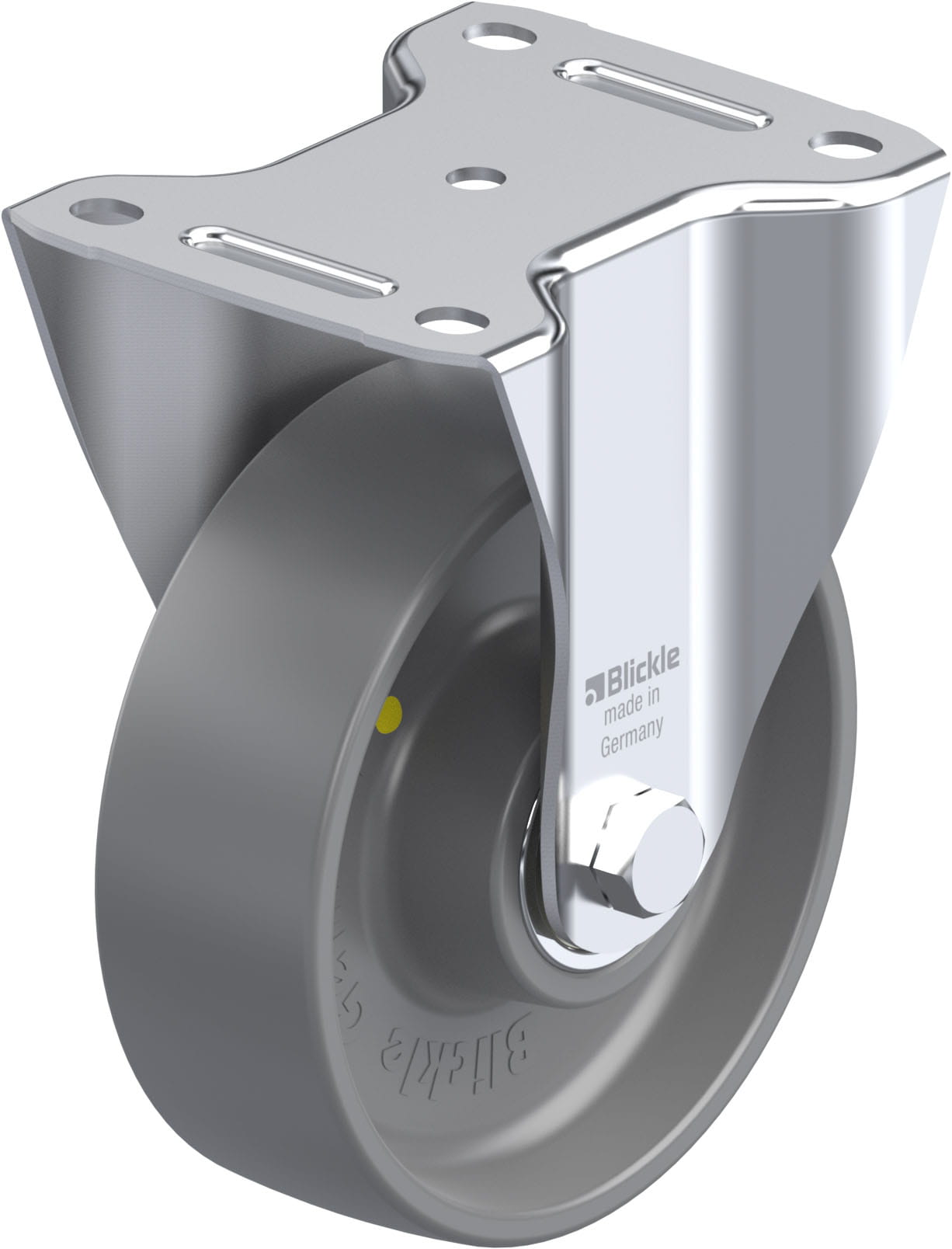 Bockrolle B-PO 150K-ELS, Ø 150 mm, max. 400 kg, hochwertiges Polyamid 6