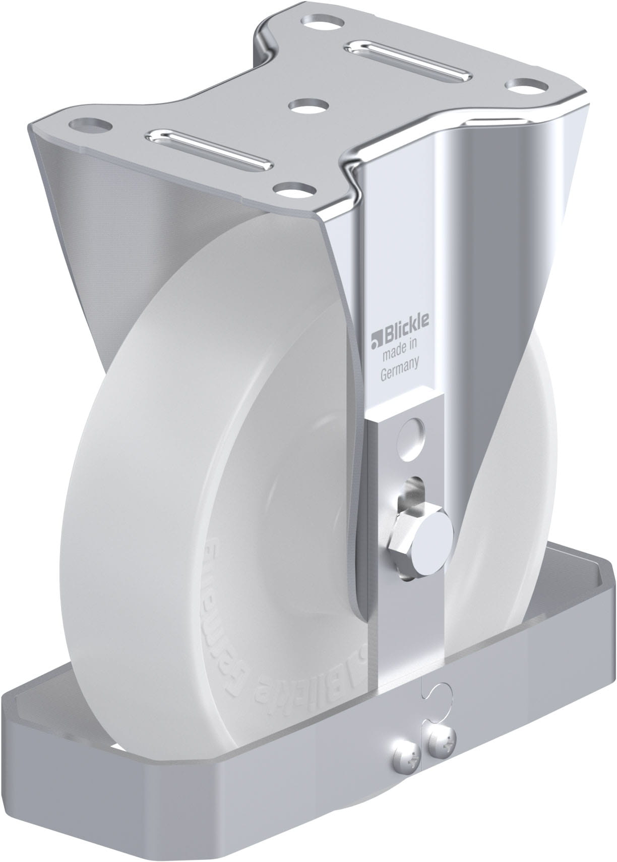 Bockrolle B-PO 175R-FS, Ø 175 mm, max. 400 kg, hochwertiges Polyamid 6