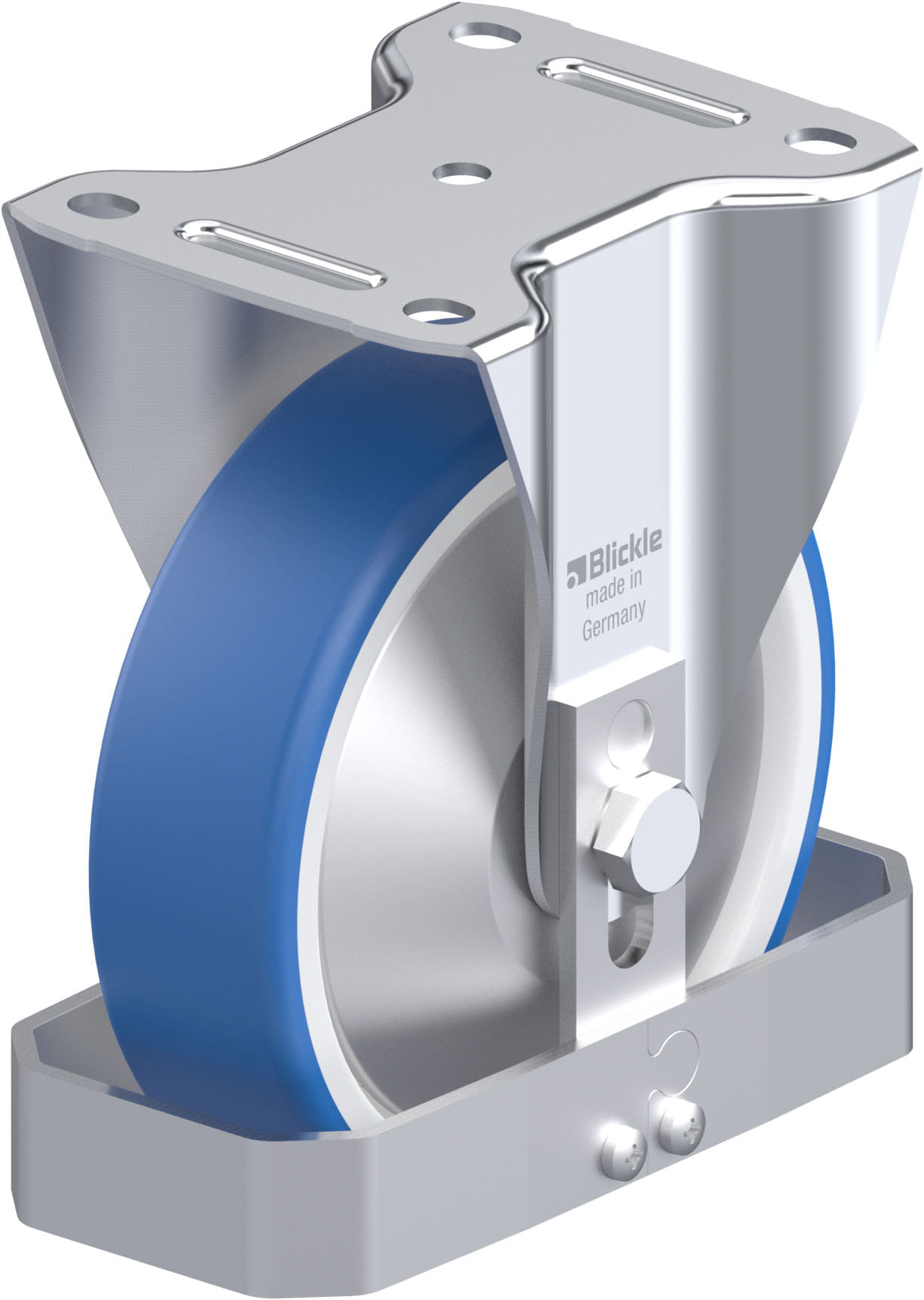 Bockrolle B-POTHS 160G-FA-FS, Ø 160 mm, max. 400 kg, hochwertiges Polyamid 6
