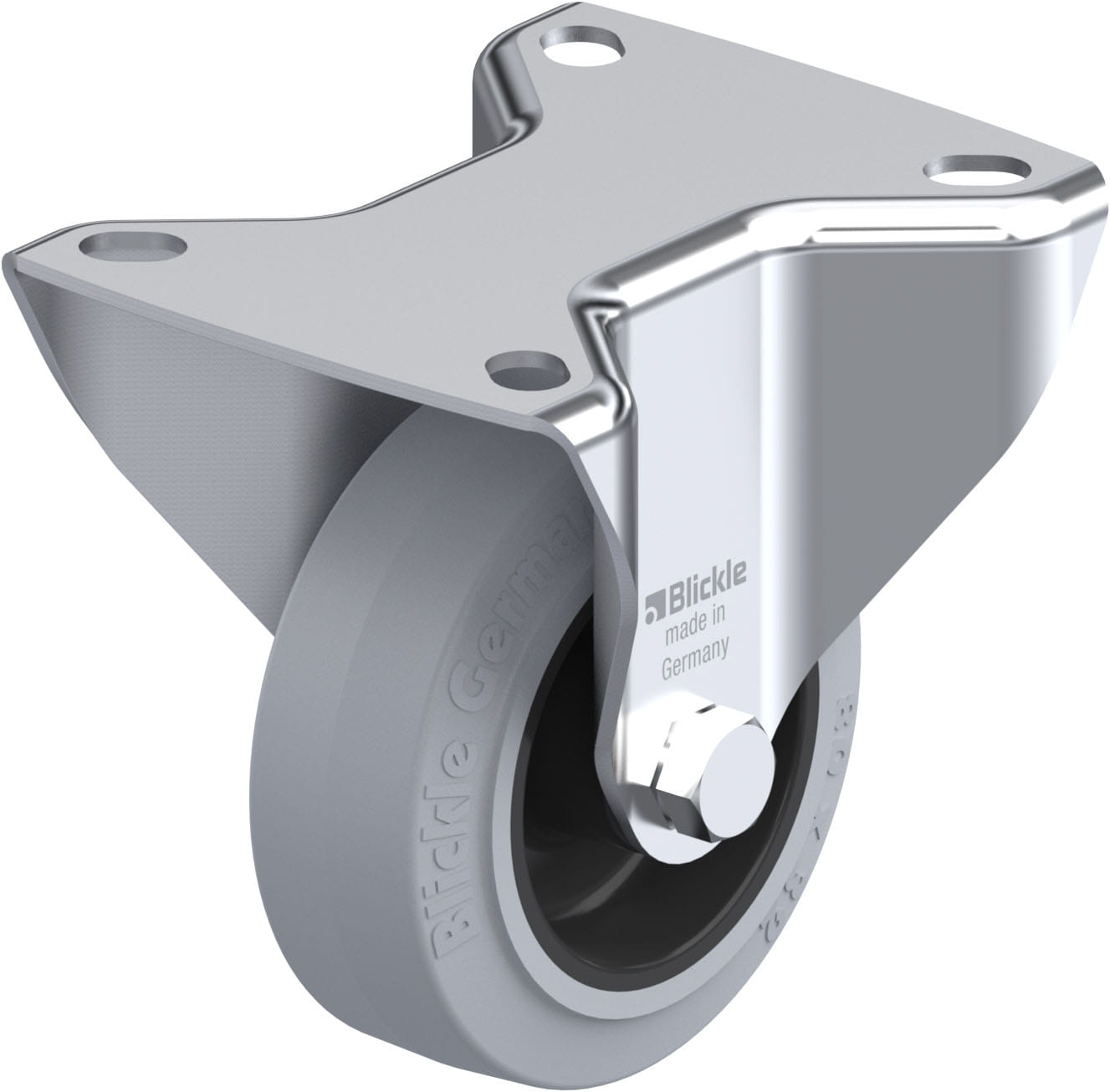 Bockrolle B-POEV 80G-SG, Ø 80 mm, max. 140 kg, hochwertiges Polyamid 6