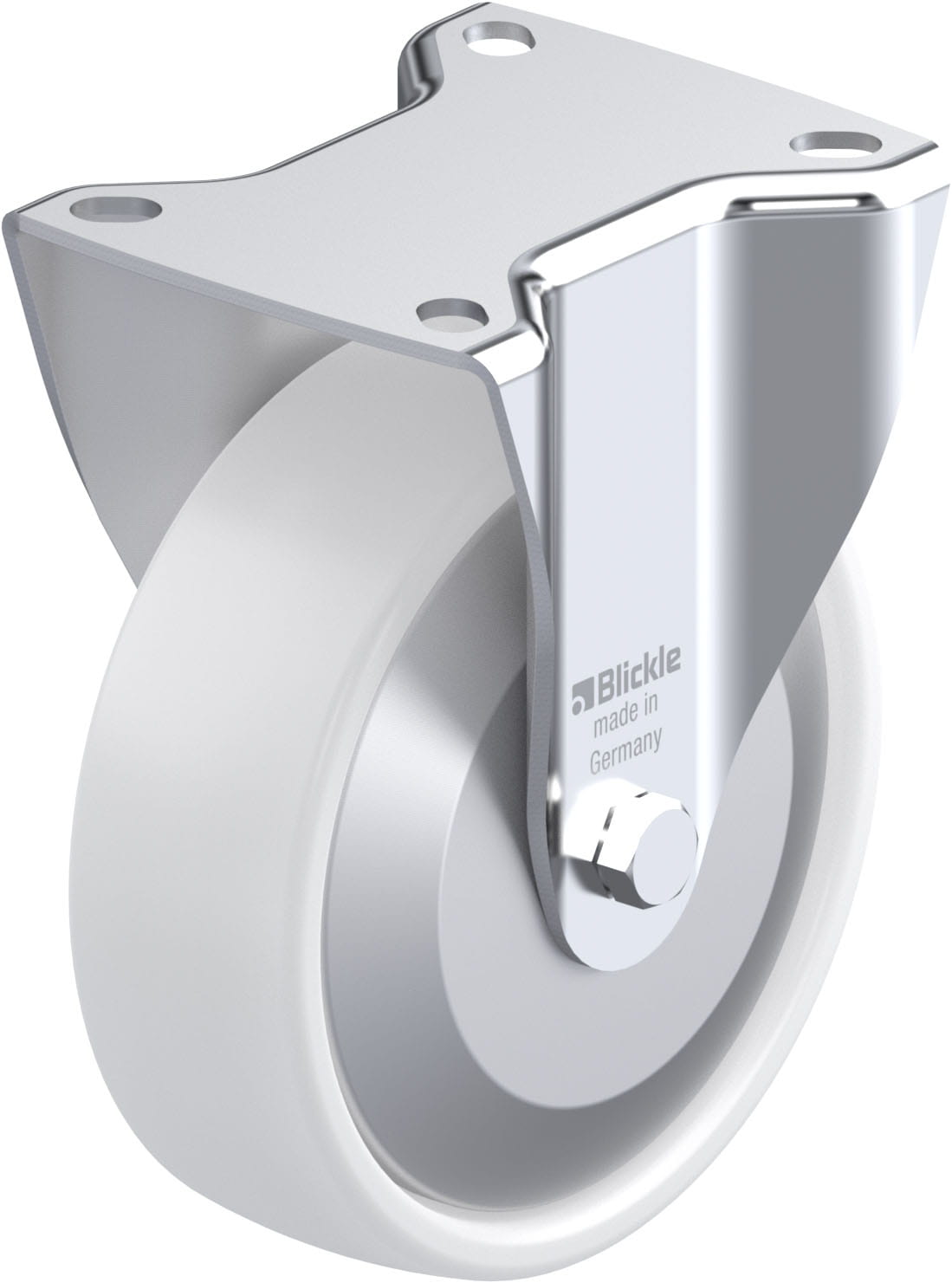 Bockrolle B-PPN 125G-FA, Ø 125 mm, max. 200 kg, hochwertiges Polypropylen