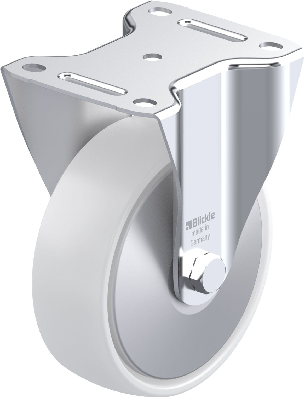 Bockrolle B-PPN 150R-FA, Ø 150 mm, max. 300 kg, hochwertiges Polypropylen