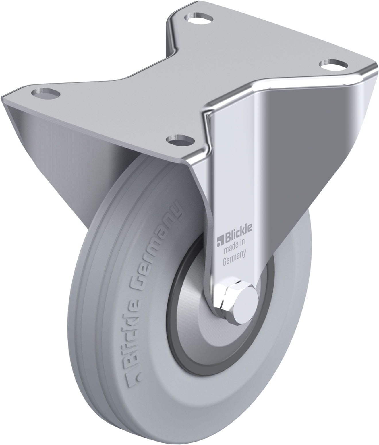 Bockrolle B-VPP 140G-SG-FA, Ø 140 mm, max. 115 kg, hochwertiges Polypropylen