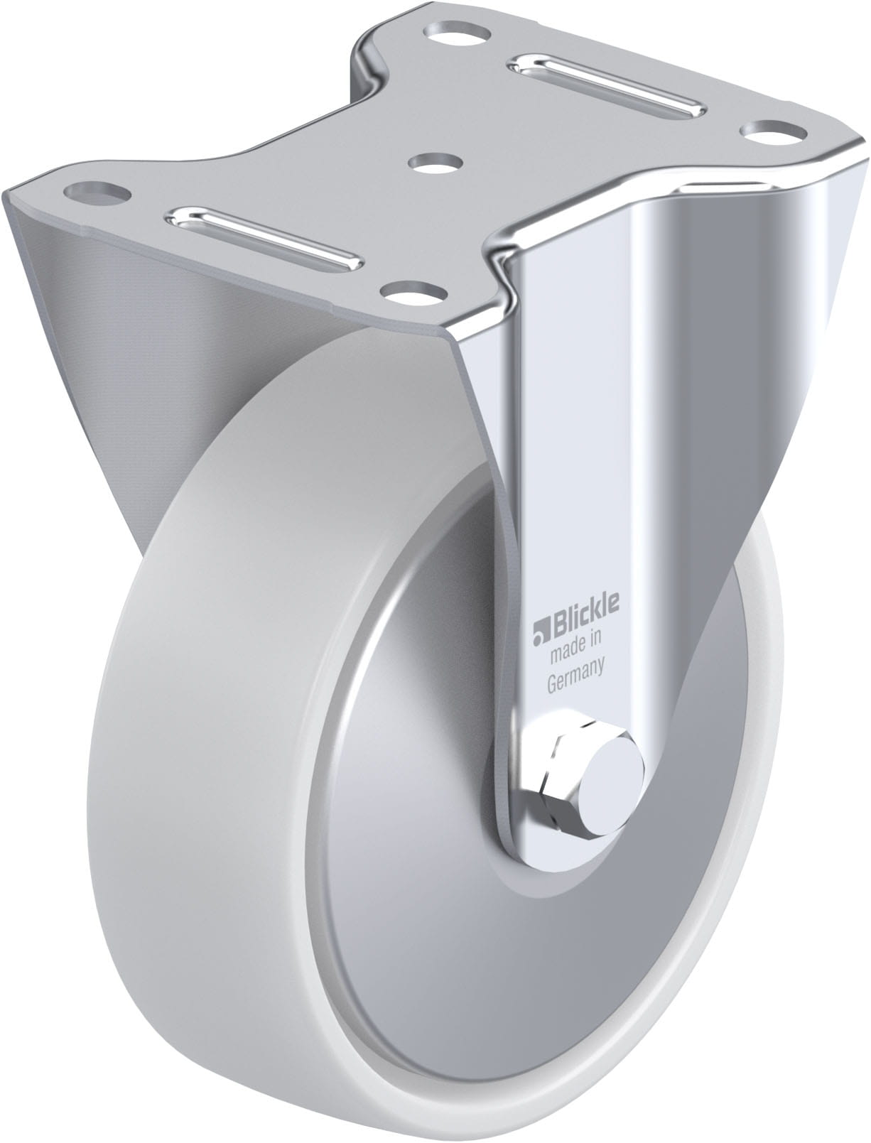 Bockrolle B-PO 150G-FA, Ø 150 mm, max. 400 kg, hochwertiges Polyamid 6