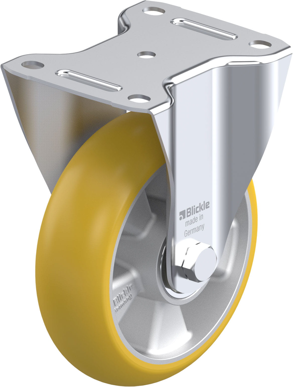 Bockrolle B-ALTH 160K-CO, Ø 160 mm, max. 400 kg, Aluminium-Druckguss