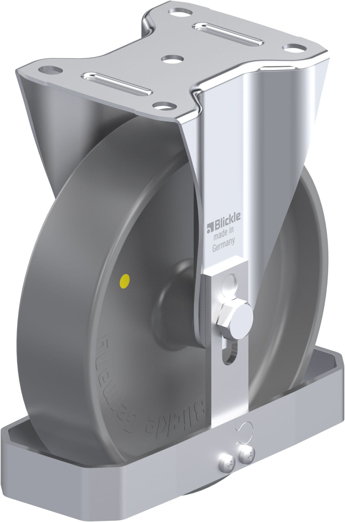 Bockrolle B-PO 200G-ELS-FS, Ø 200 mm, max. 400 kg, hochwertiges Polyamid 6