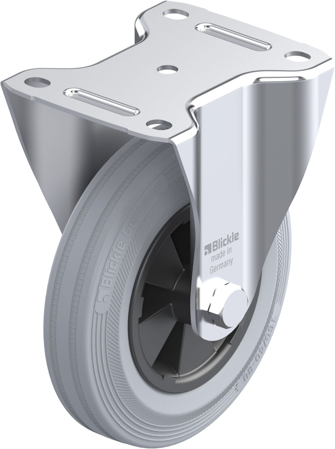 Bockrolle B-VPP 160G-SG, Ø 160 mm, max. 135 kg, hochwertiges Polypropylen