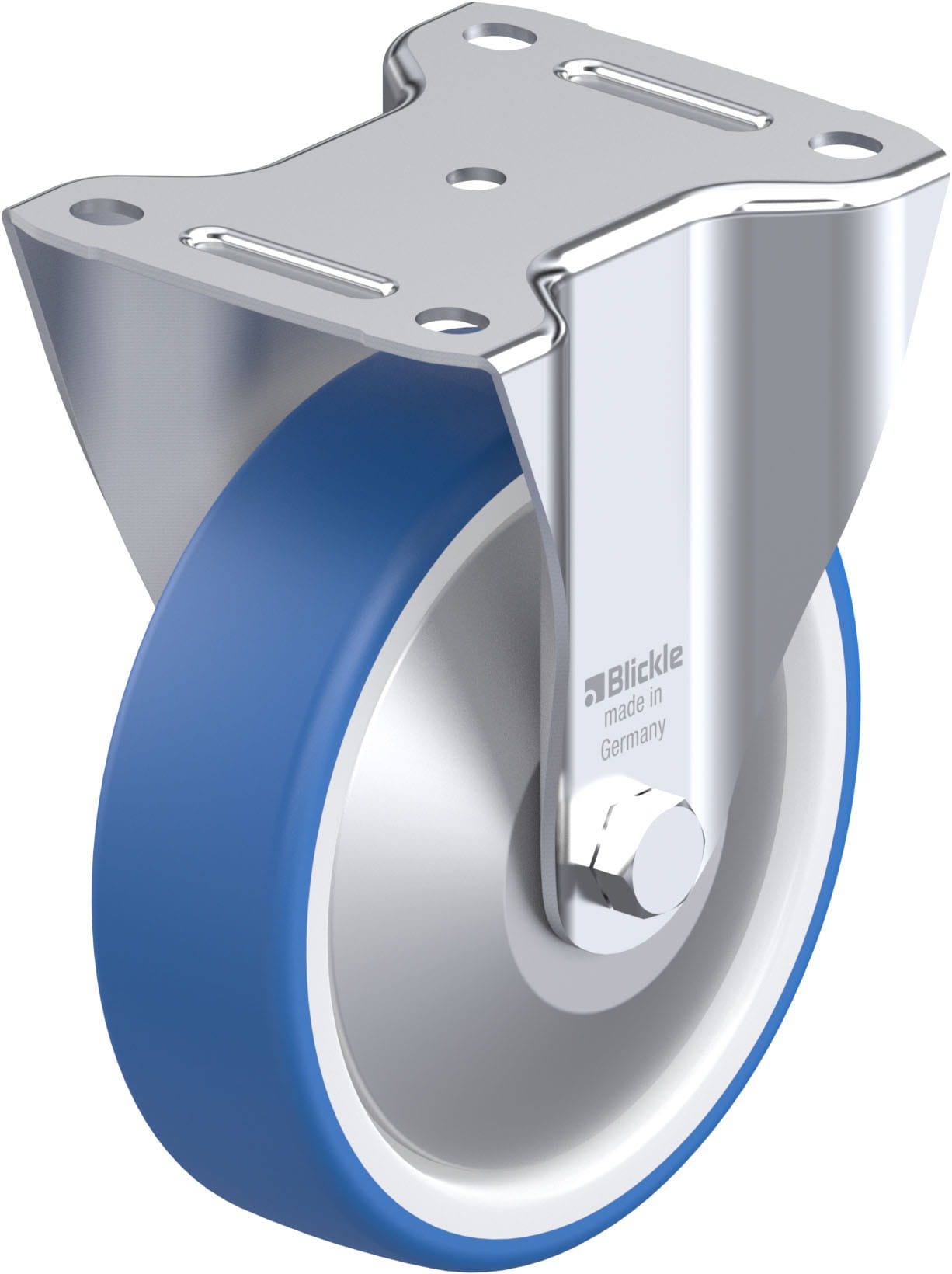 Bockrolle B-POTHS 160R-FA, Ø 160 mm, max. 400 kg, hochwertiges Polyamid 6