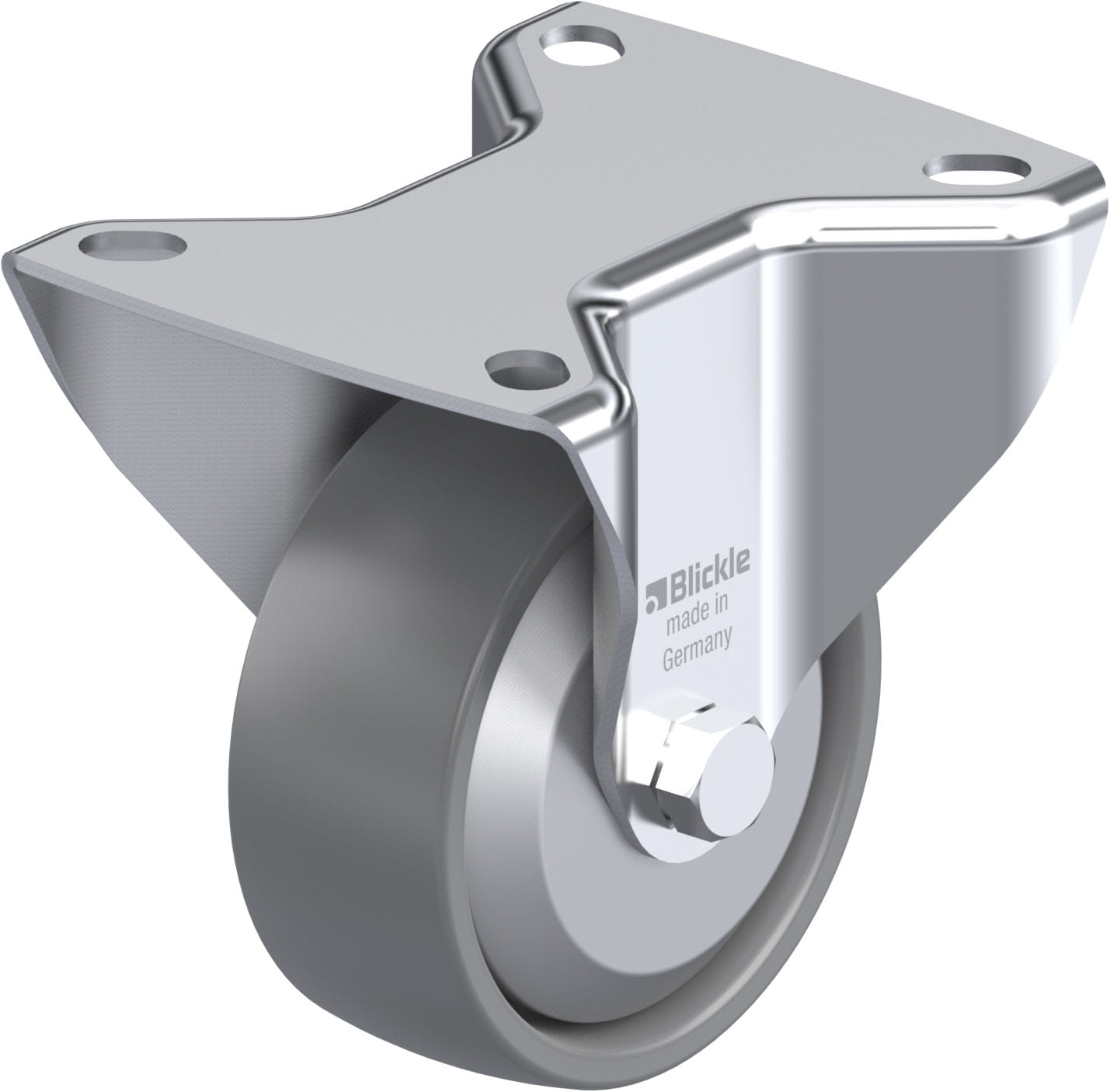 Bockrolle B-PO 80G-ELS-FA, Ø 80 mm, max. 220 kg, hochwertiges Polyamid 6