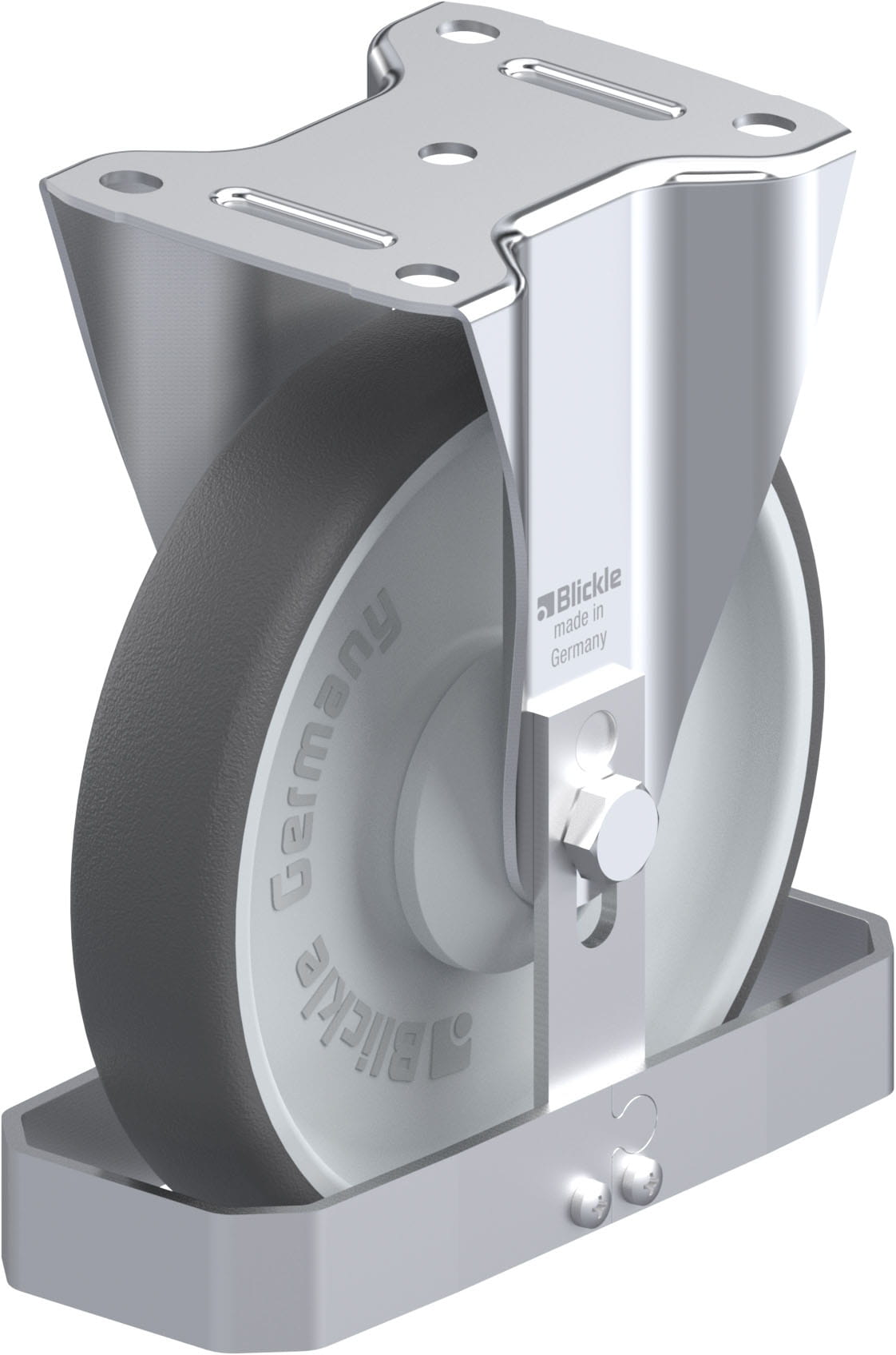 Bockrolle B-PATH 200KA-FS, Ø 200 mm, max. 400 kg, hochwertiges Polyamid 6