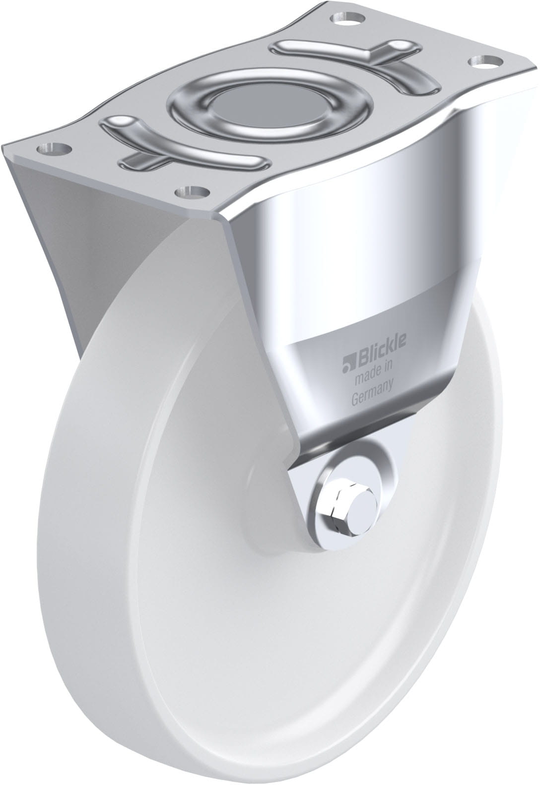 Bockrolle B-PO 250G, Ø 250 mm, max. 600 kg, hochwertiges Polyamid 6