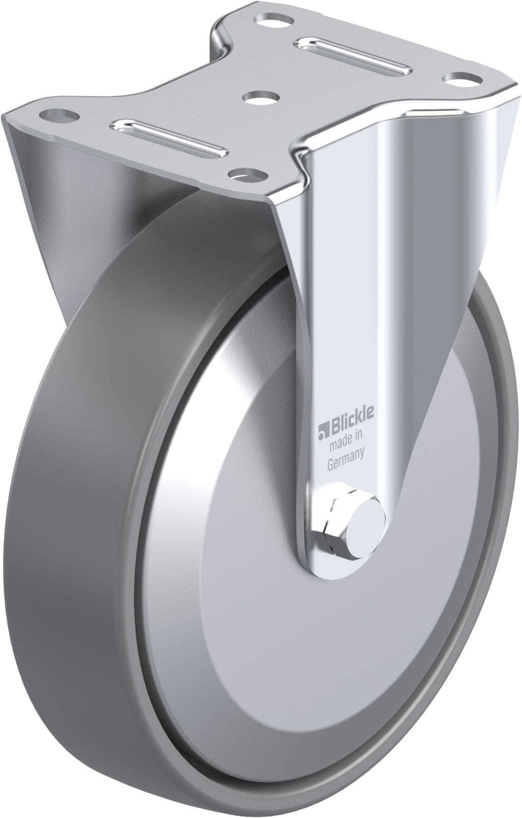 Bockrolle B-PO 200K-ELS-FA, Ø 200 mm, max. 400 kg, hochwertiges Polyamid 6
