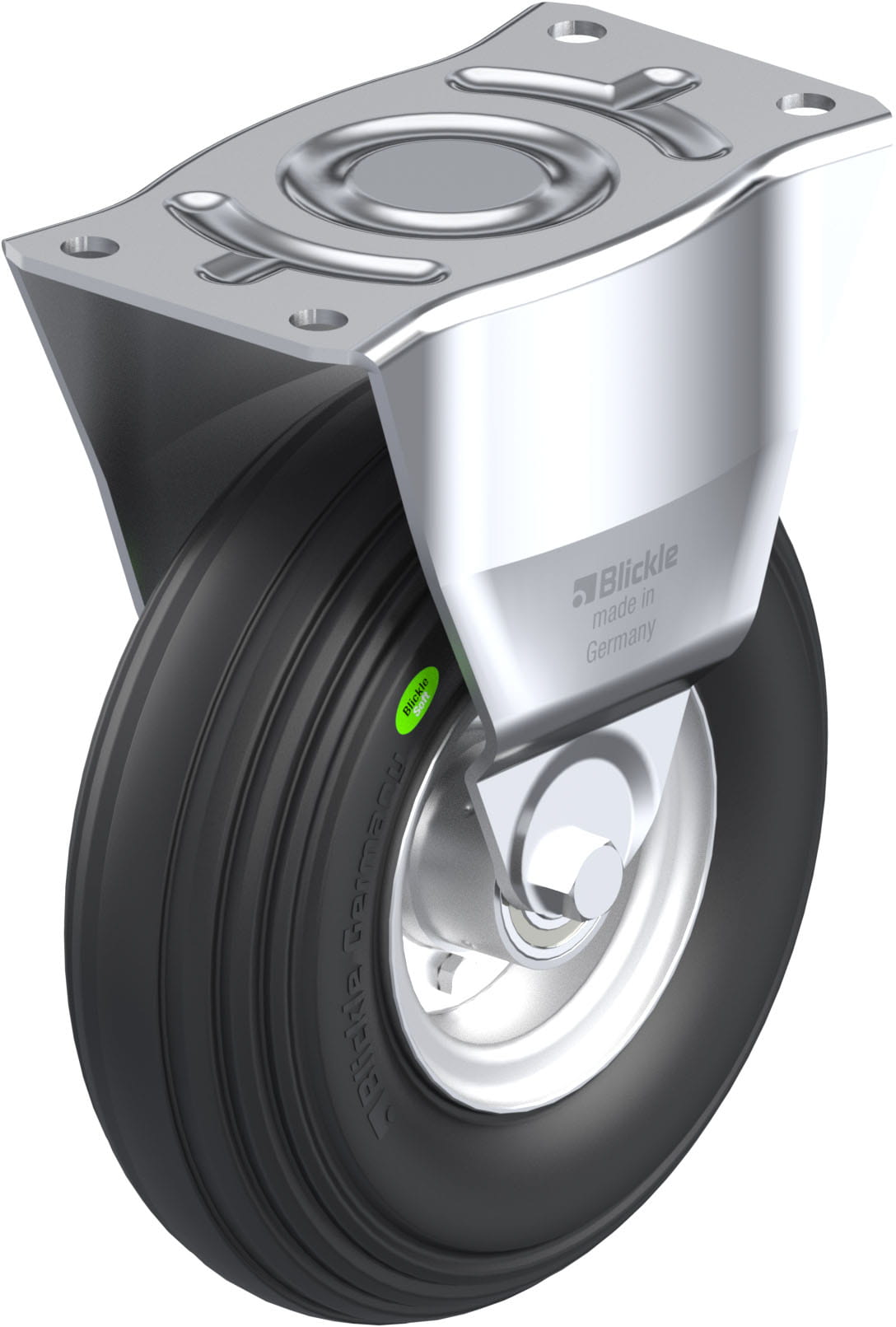 Bockrolle B-VW 260K, Ø 260 mm, max. 200 kg, Stahlblech