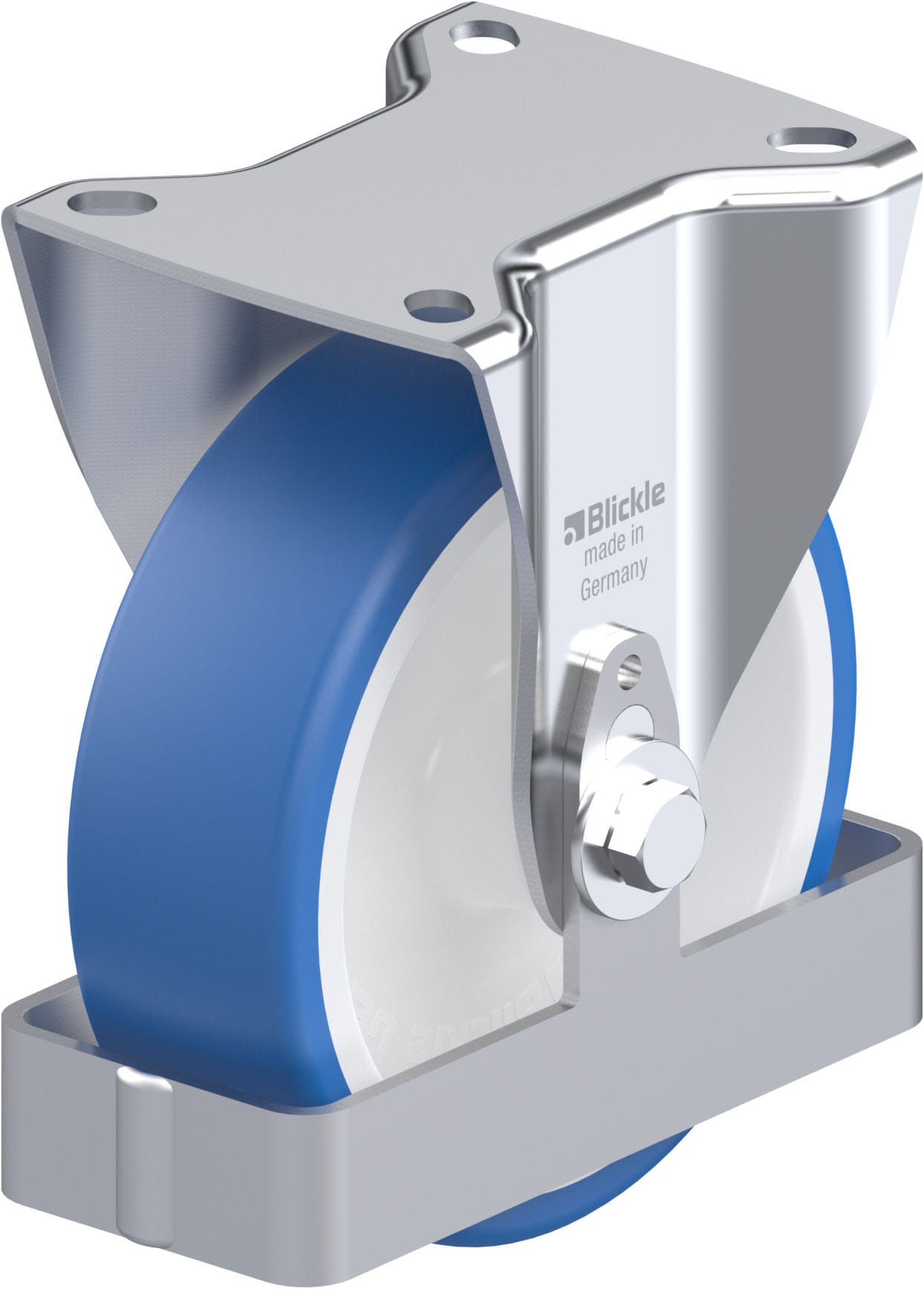 Bockrolle B-POTHS 125G-FS, Ø 125 mm, max. 250 kg, hochwertiges Polyamid 6
