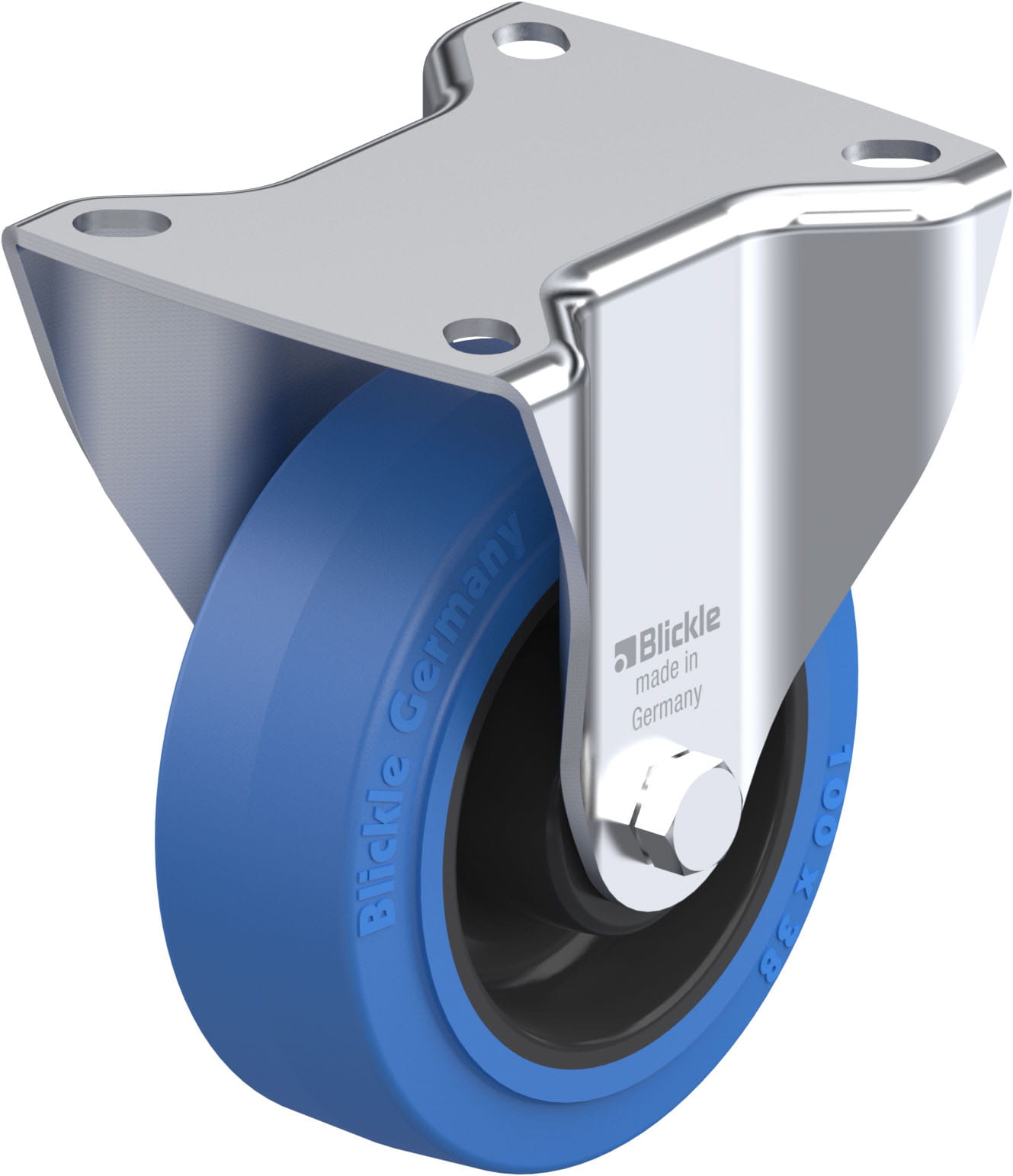 Bockrolle B-POEV 100R-SB, Ø 100 mm, max. 200 kg, hochwertiges Polyamid 6