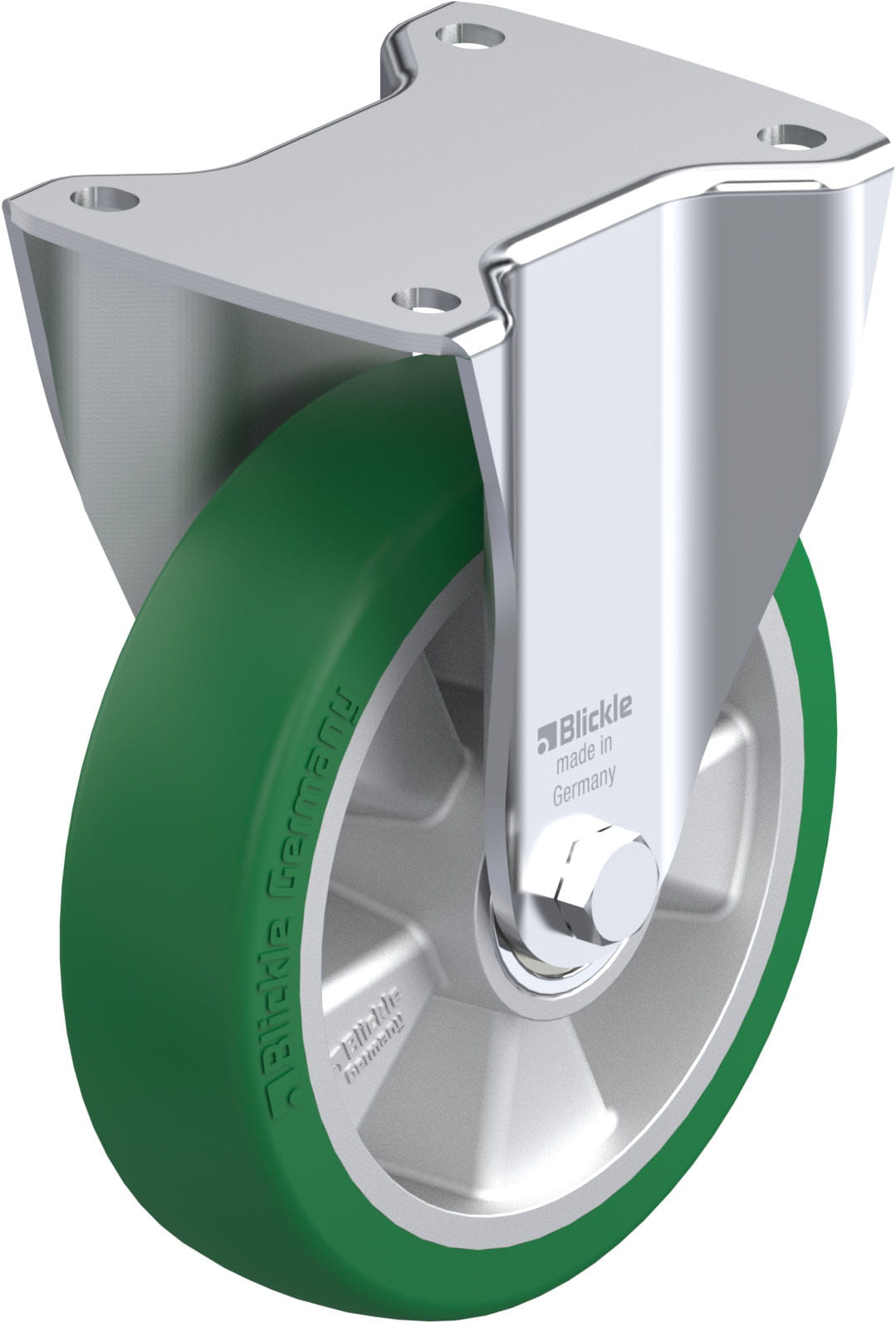 Bockrolle BH-ALST 180K, Ø 180 mm, max. 670 kg, Aluminium-Druckguss