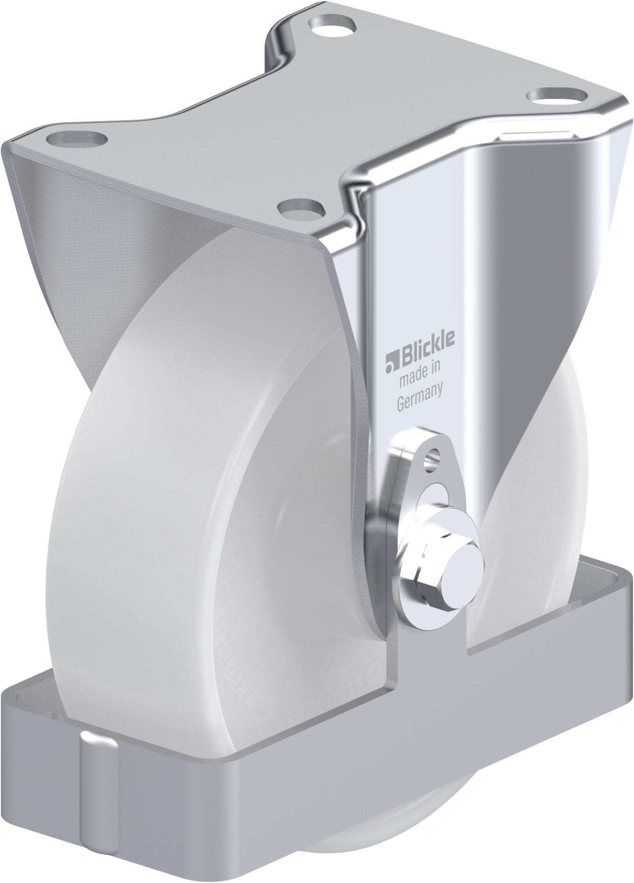 Bockrolle B-PO 125XR-FS, Ø 125 mm, max. 250 kg, hochwertiges Polyamid 6