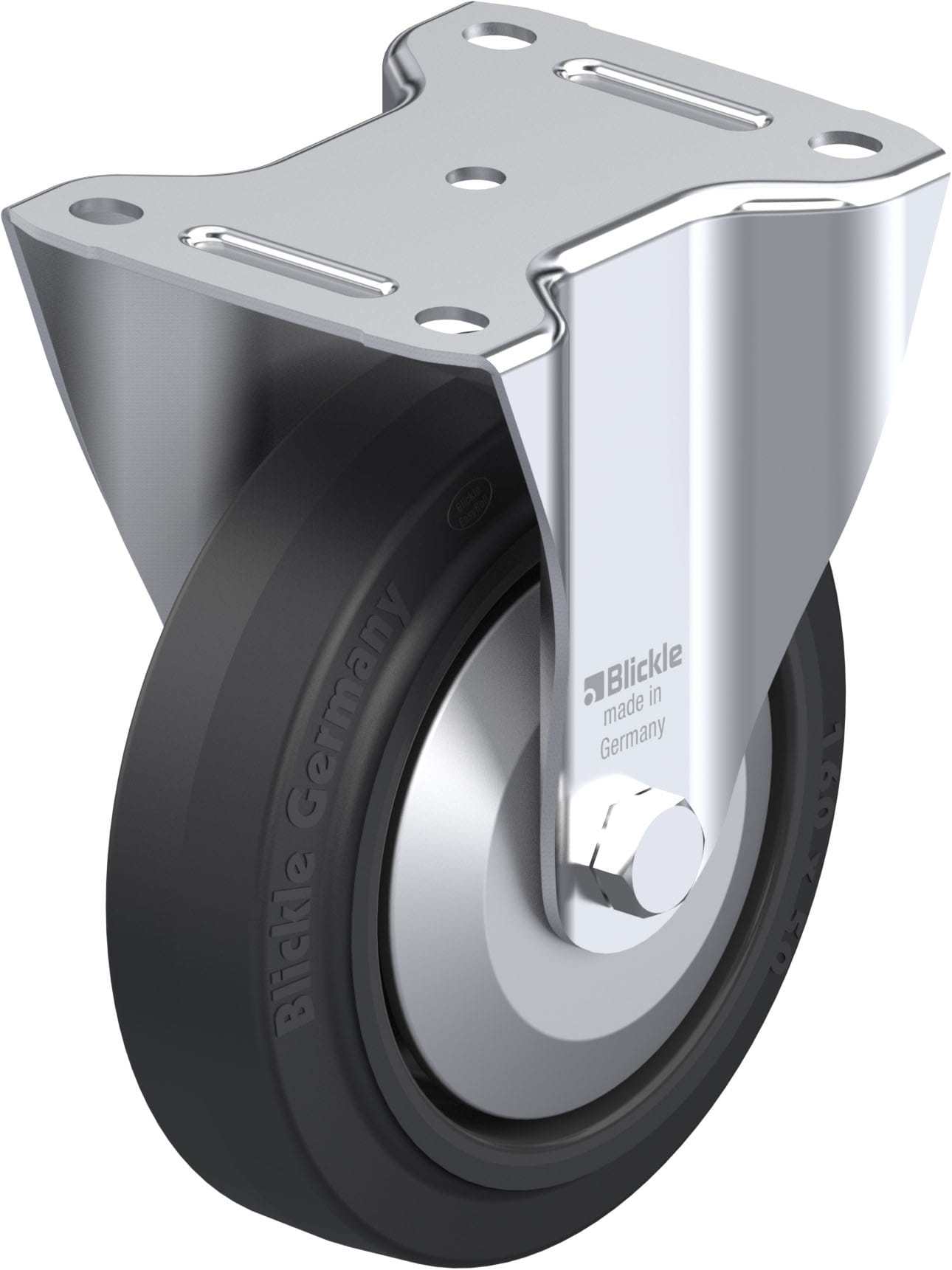 Bockrolle B-POEV 160R-FA, Ø 160 mm, max. 400 kg, hochwertiges Polyamid 6