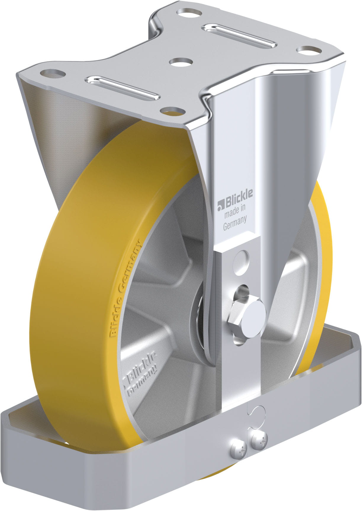 Bockrolle B-ALTH 180K-FS, Ø 180 mm, max. 400 kg, Aluminium-Druckguss