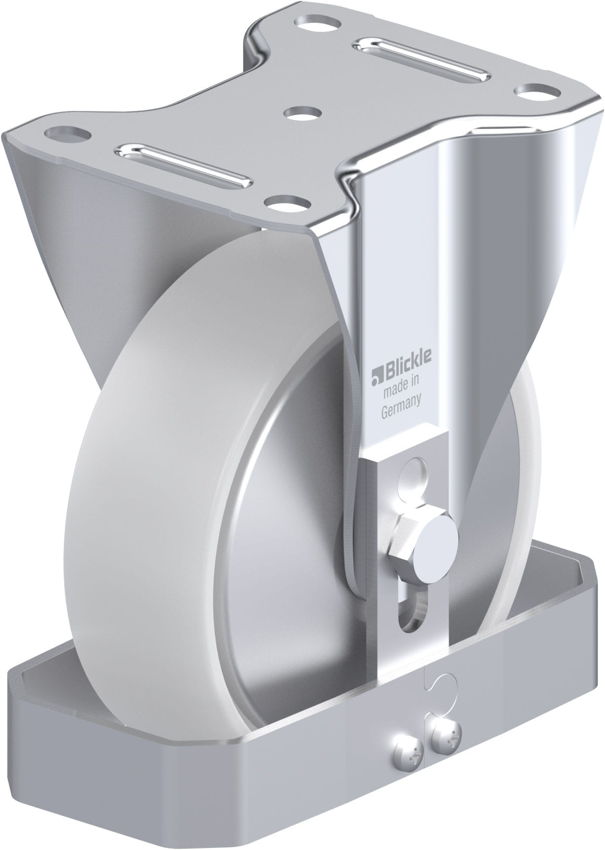 Bockrolle B-PO 150XR-FA-FS, Ø 150 mm, max. 400 kg, hochwertiges Polyamid 6